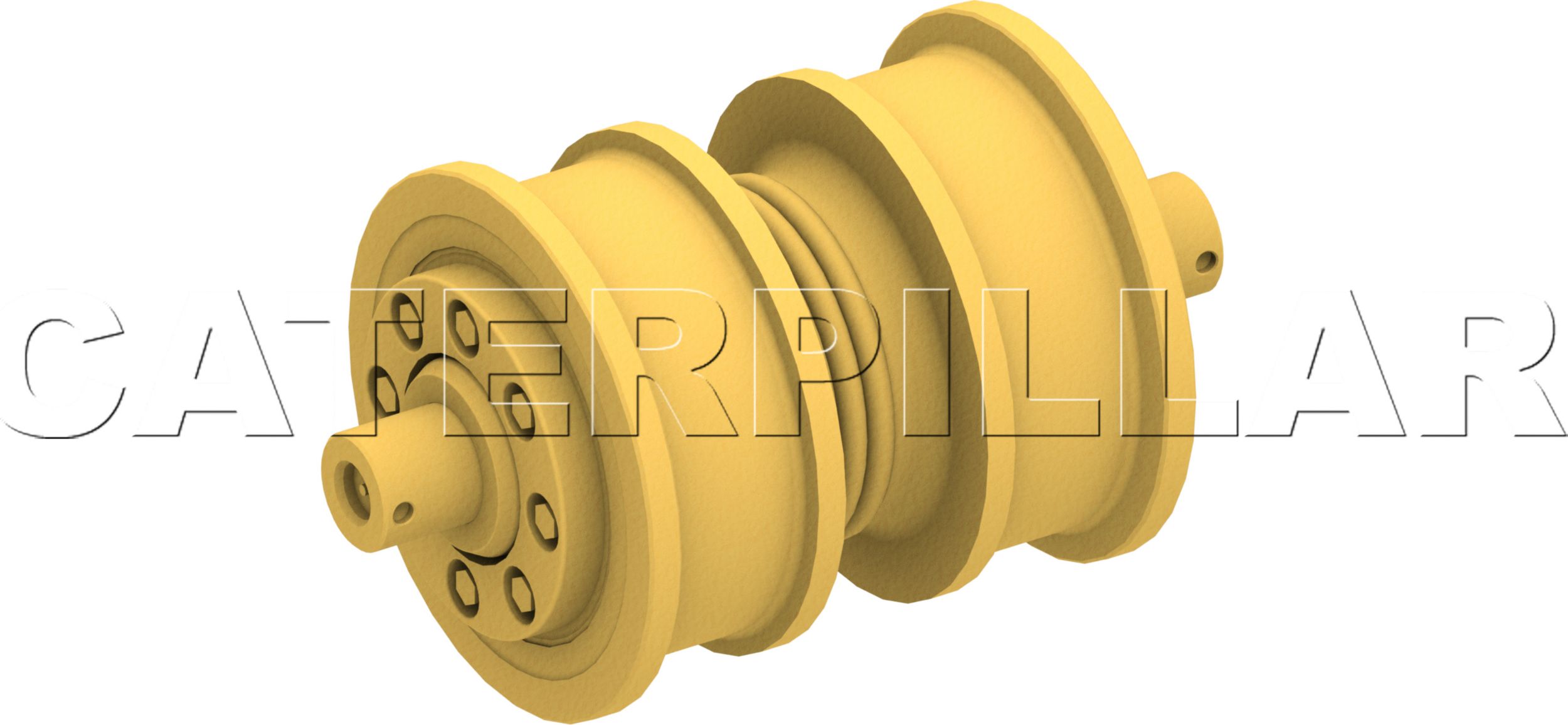 Двухребордный опорный каток