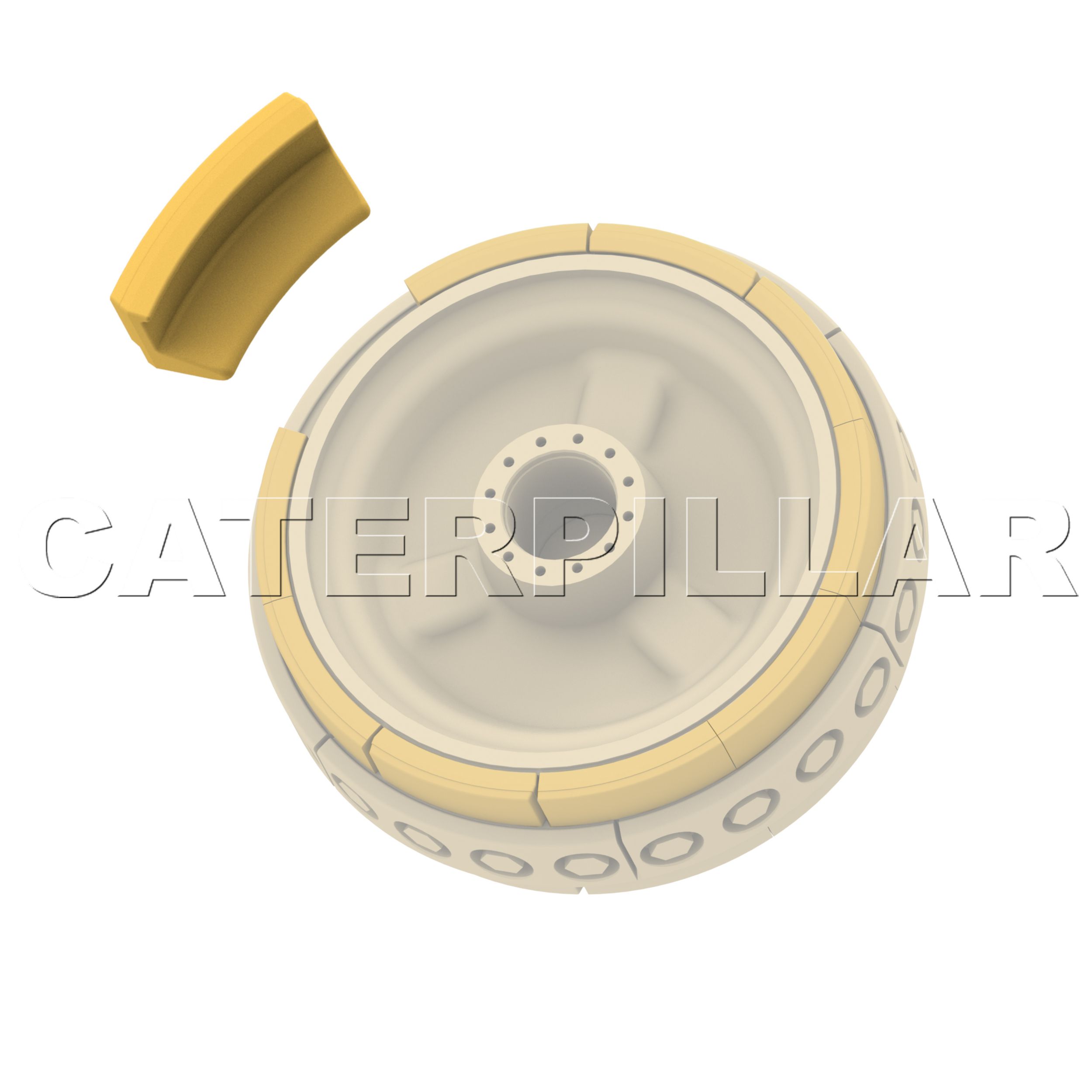 Сегмент дорожки направляющего колеса в сборе