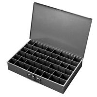 Пластиковые вспом. ящики с перегородками и крышками на петлях