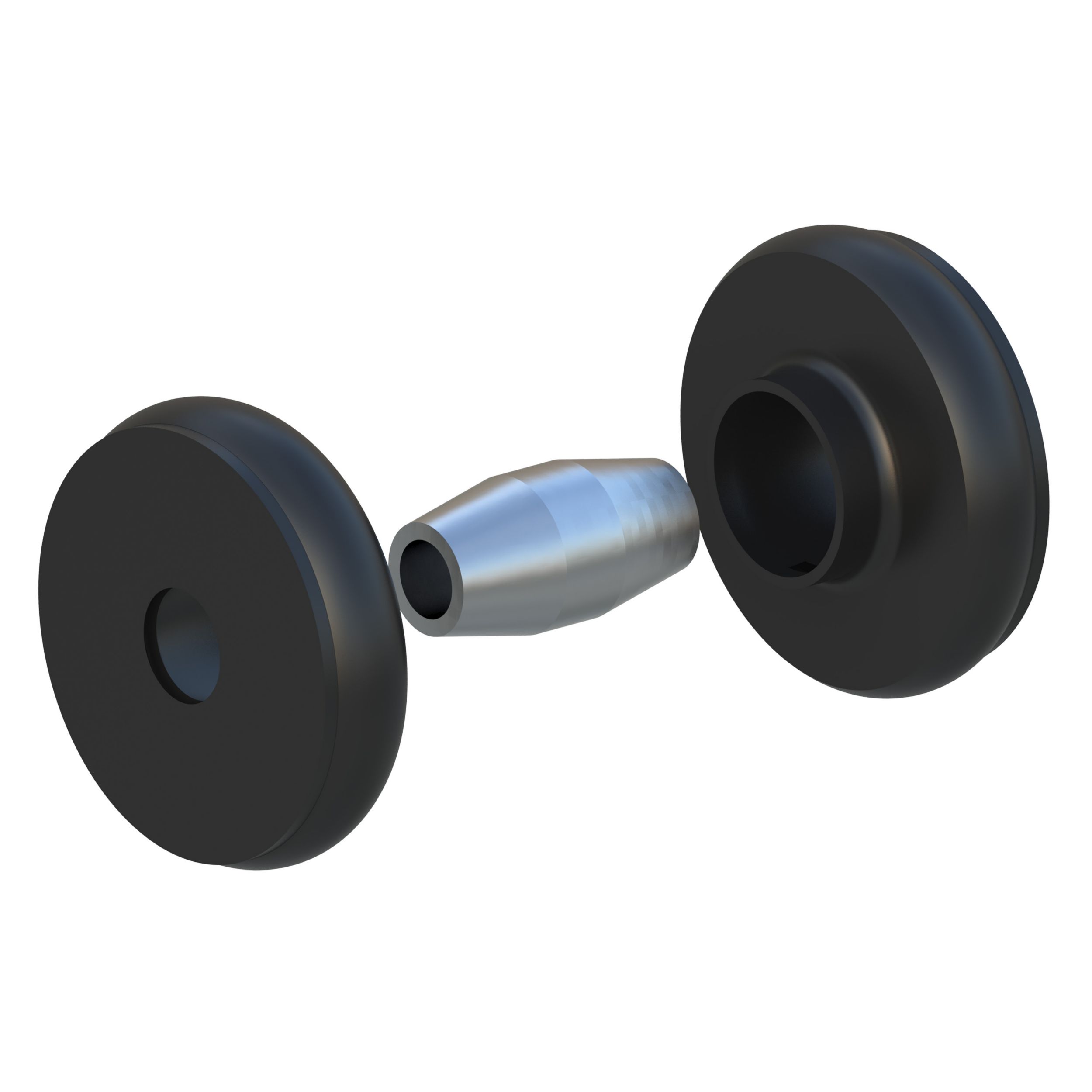 Симметричная изолирующая двухкомпонентная опора