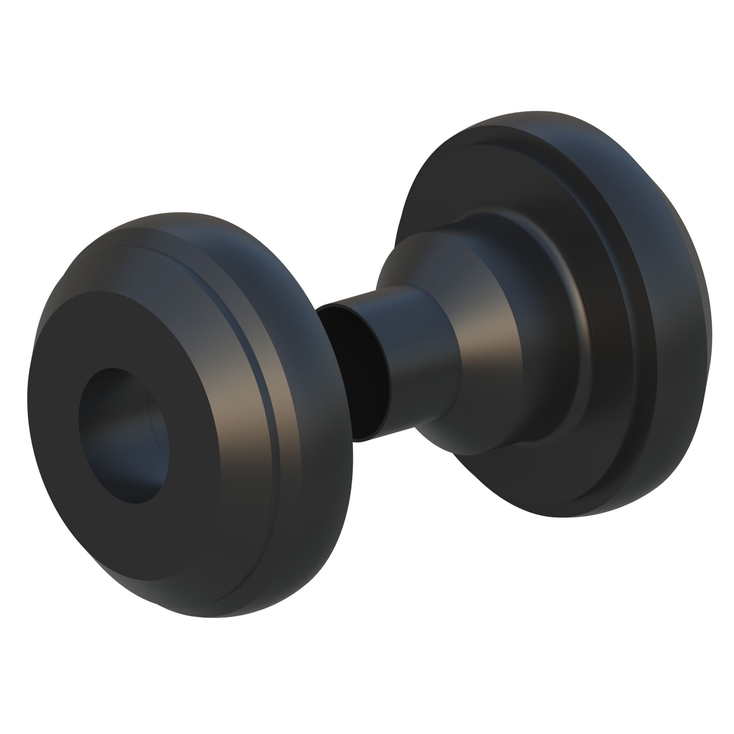 Двухкомпонентное асимметричное изолирующее крепление