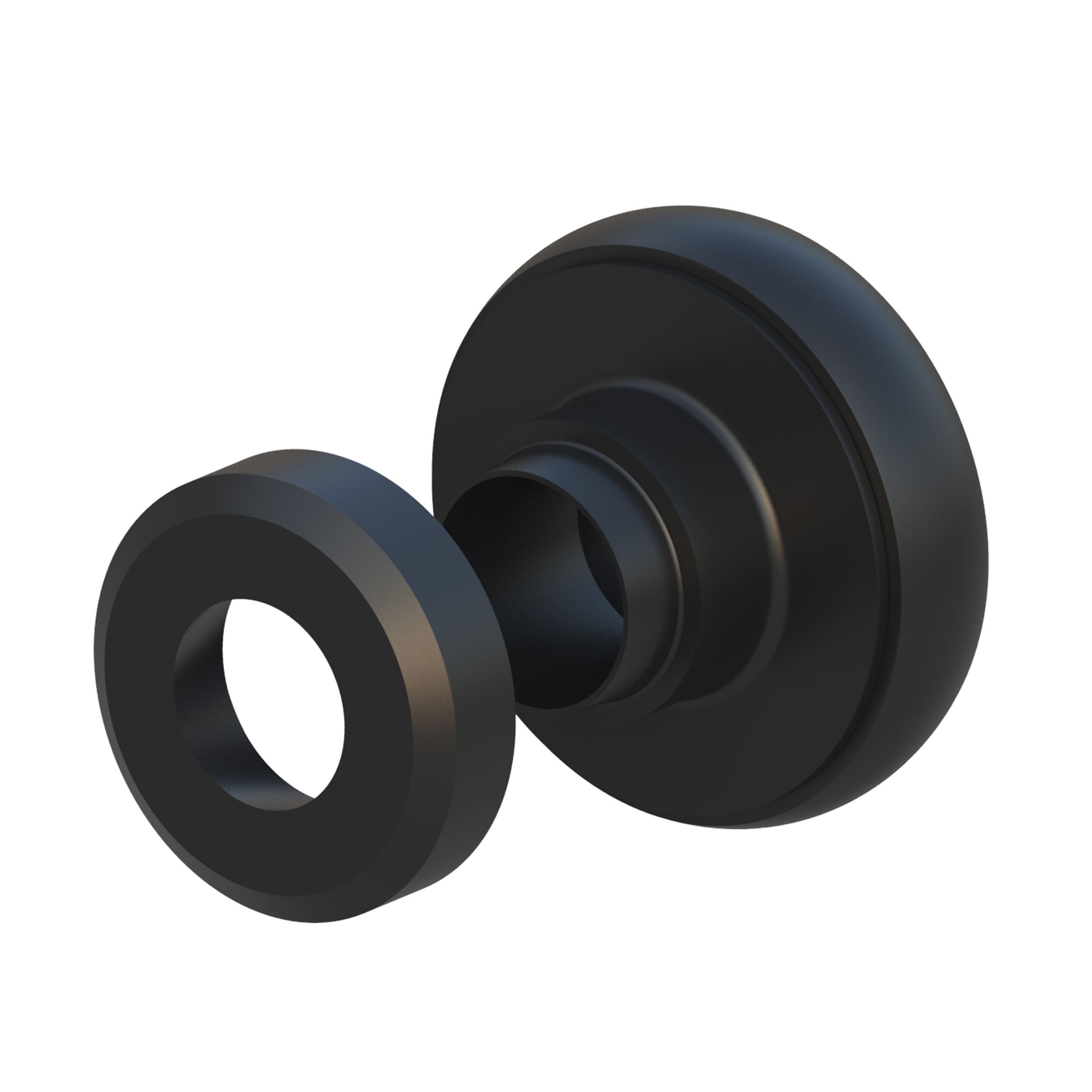 Двухкомпонентное асимметричное изолирующее крепление