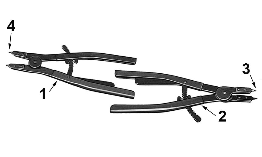 Наконечник пружинного стопорного кольца