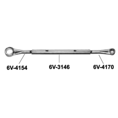 6V-3146: 342.9mm Long Tubular Arm Extension