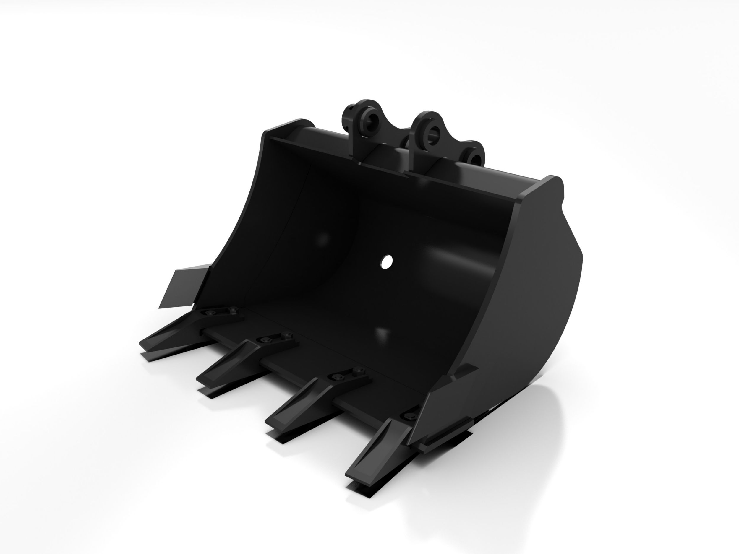 250 mm (10 in), 14 L (0.5 ft3), Pin On, Weld-On Teeth 