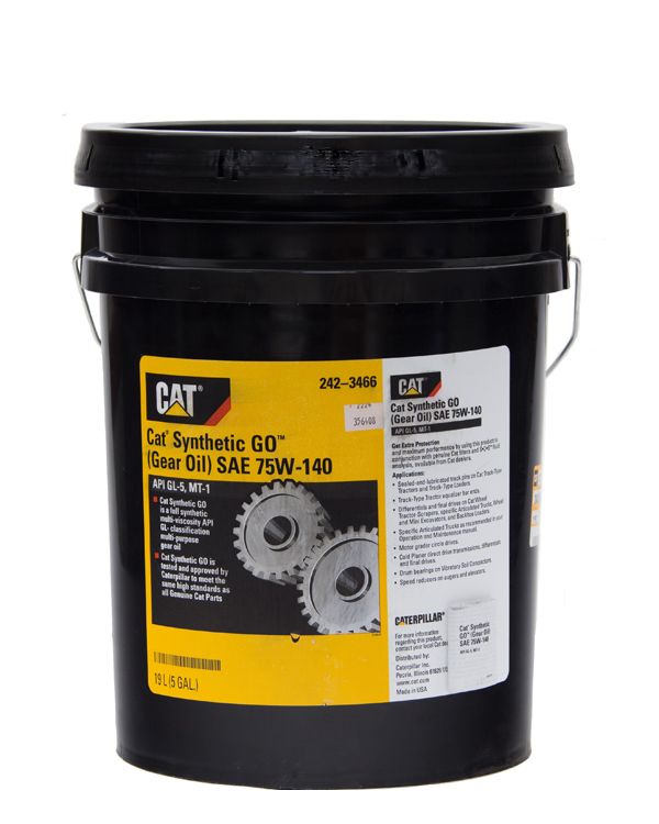 242-3466: Cat® GO SYN 75W-140 (19 л)