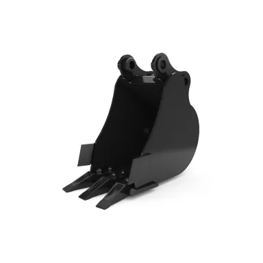 396-9303: 300 mm (12 in), 34 L (1.2 ft3), Pin On, Bolt-On Teeth 