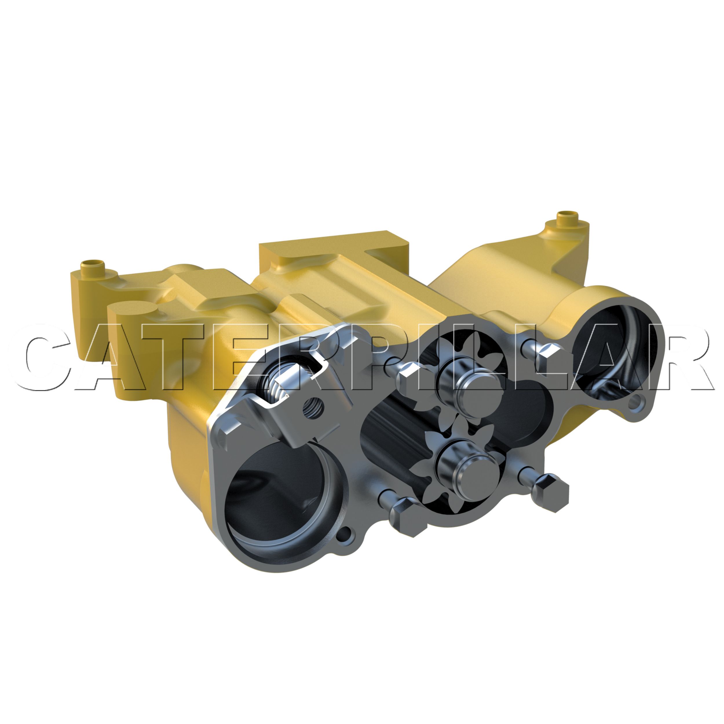 Односекционный масляный шестеренчатый насос Reman