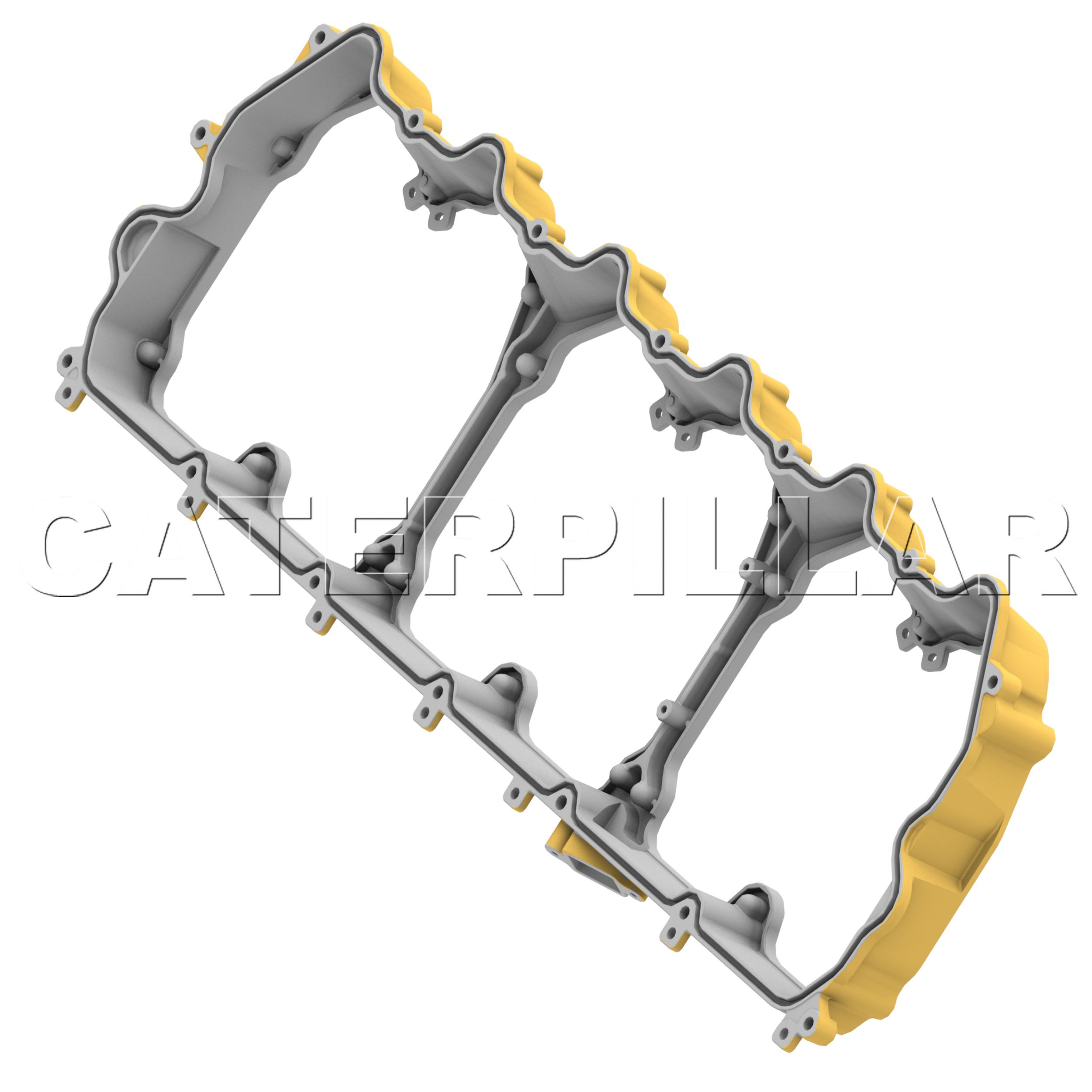 Основание крышки клапанного механизма, крепление на 14 болтов