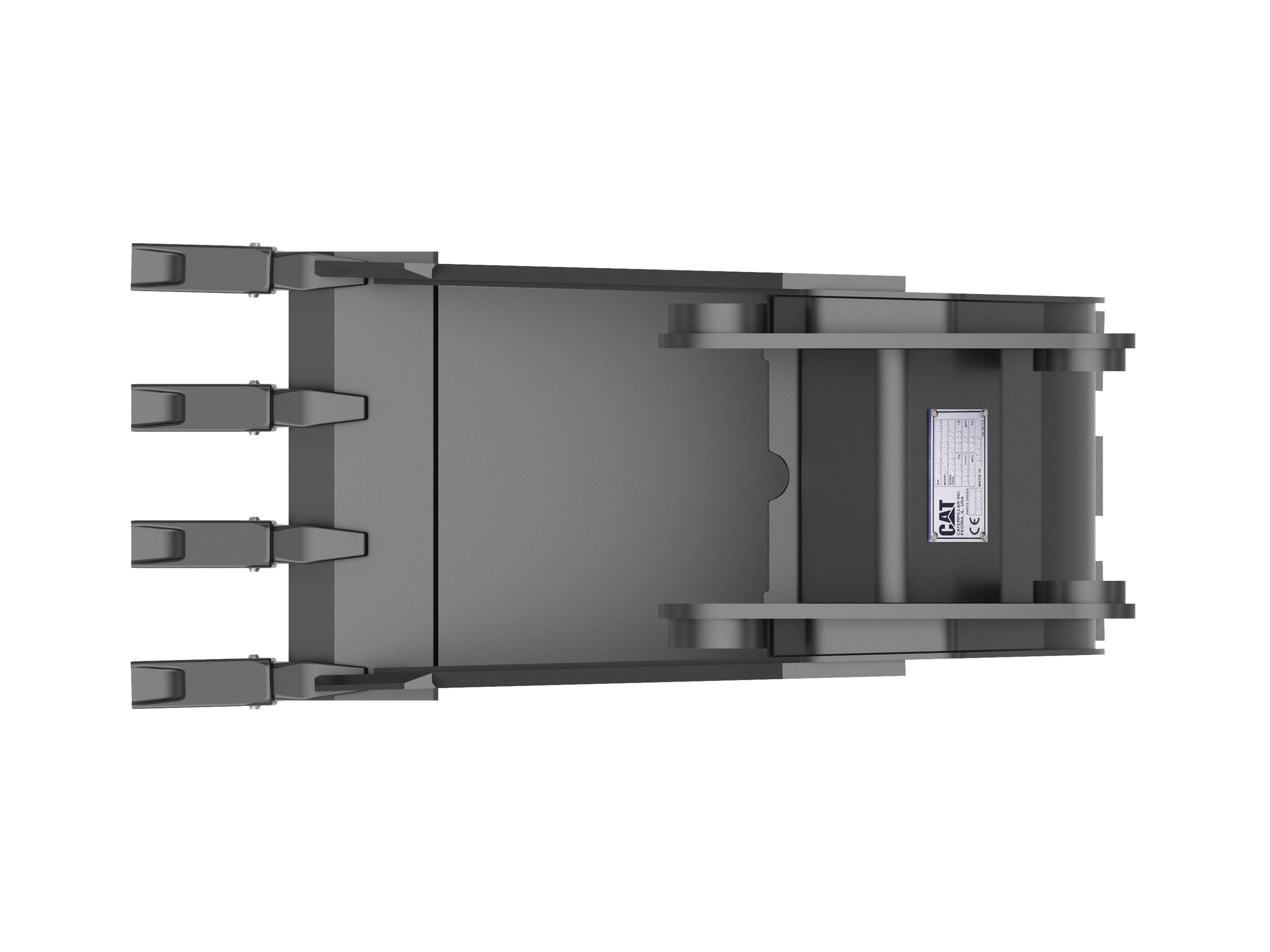 457 mm (18 in), 127 L (4.5 ft3), Pin On, Weld-On Adapters 