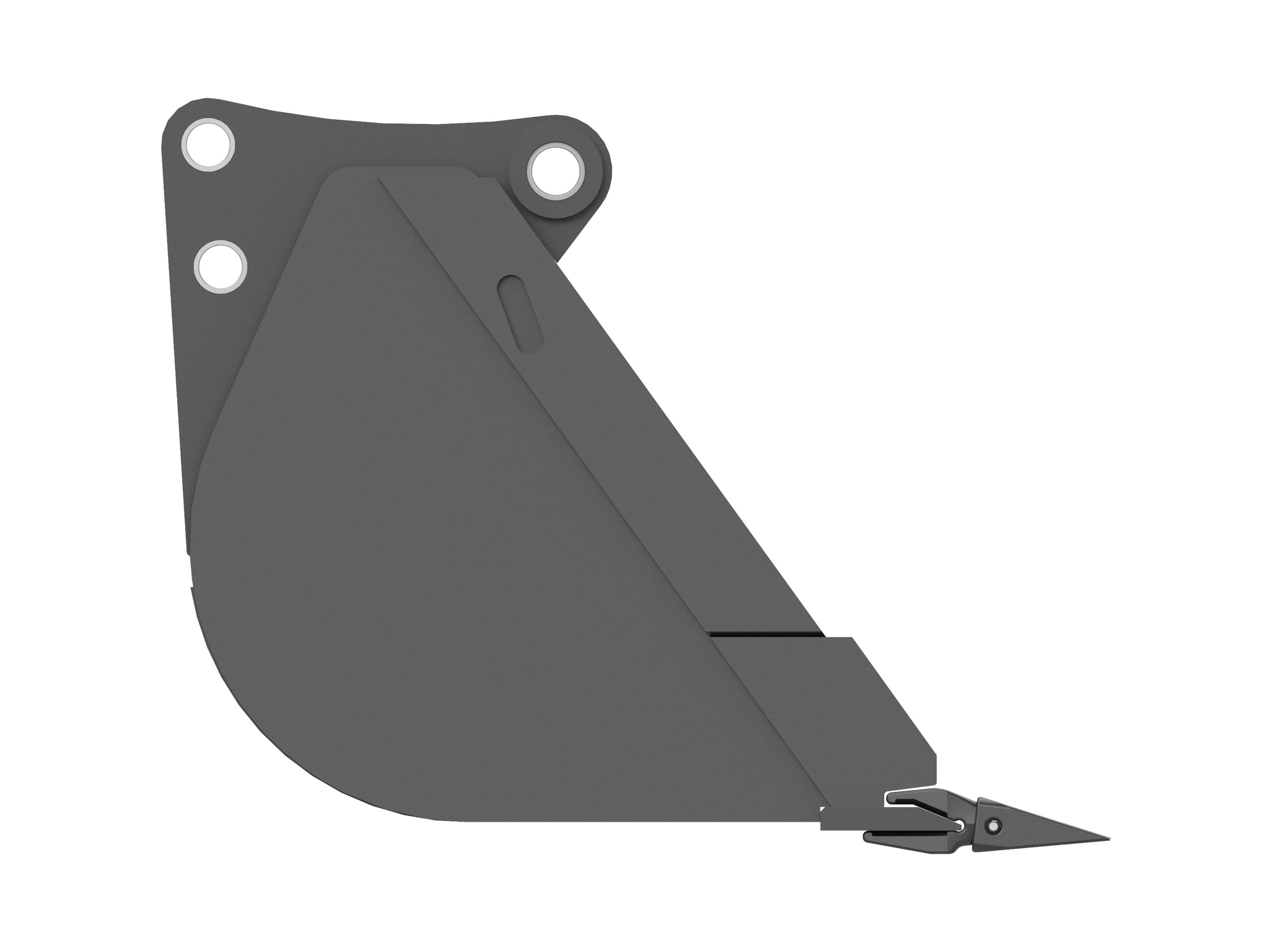 457 mm (18 in), 127 L (4.5 ft3), Pin On, Weld-On Adapters 