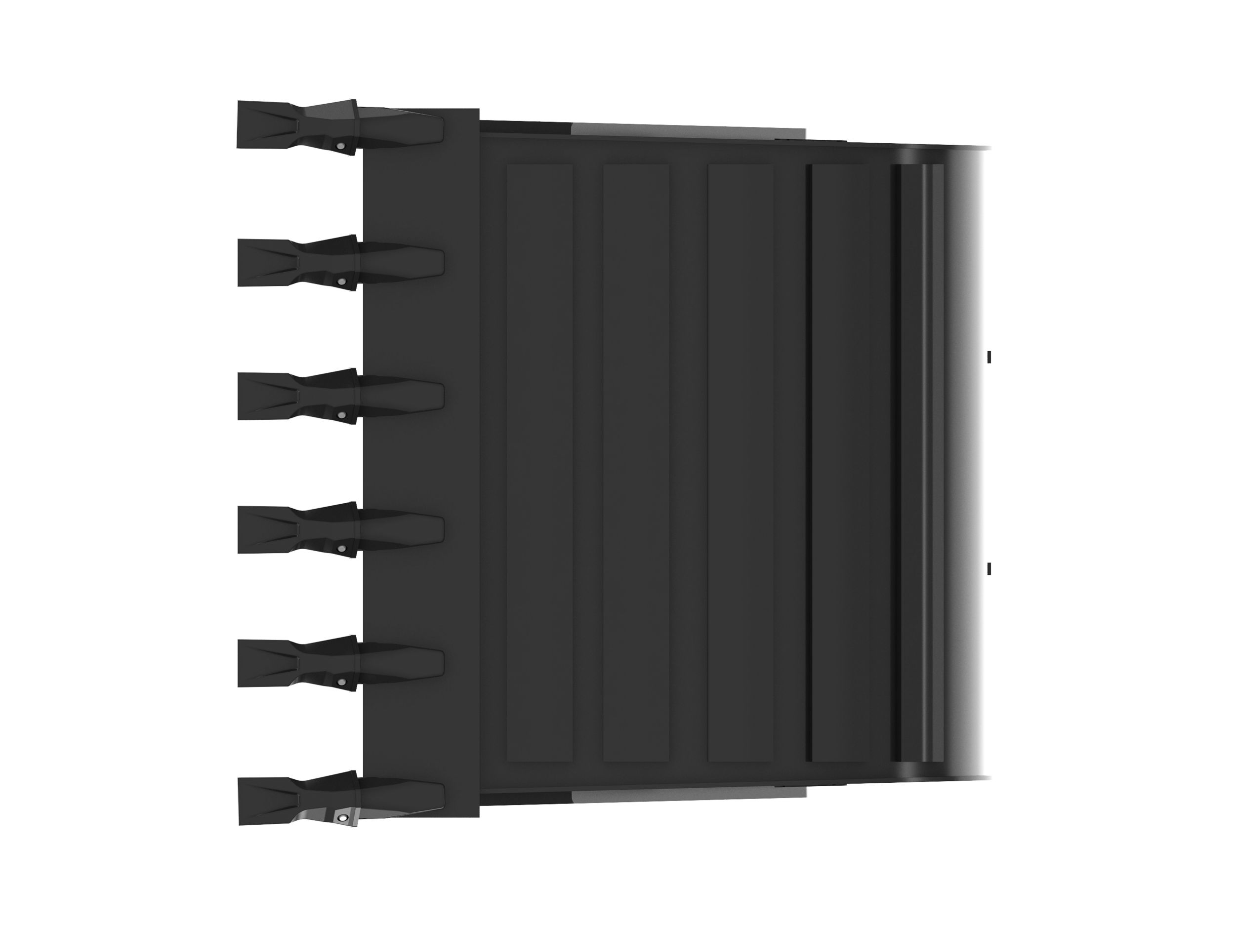 914 мм (36 дюймов), на пальцах