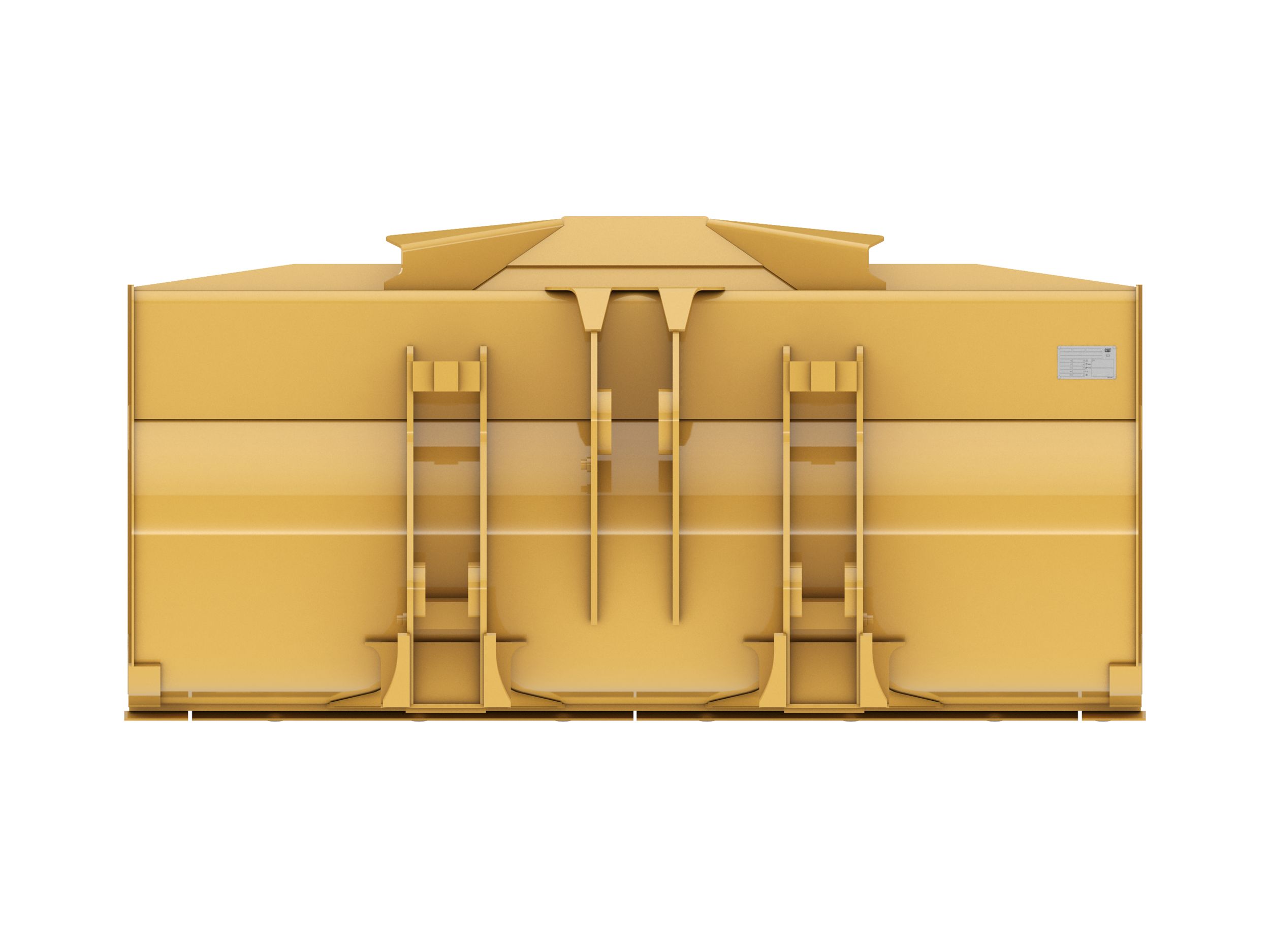 1.9 m3 (2.5 yd3), 2550 mm (100 in), Pin On, Base Edge 