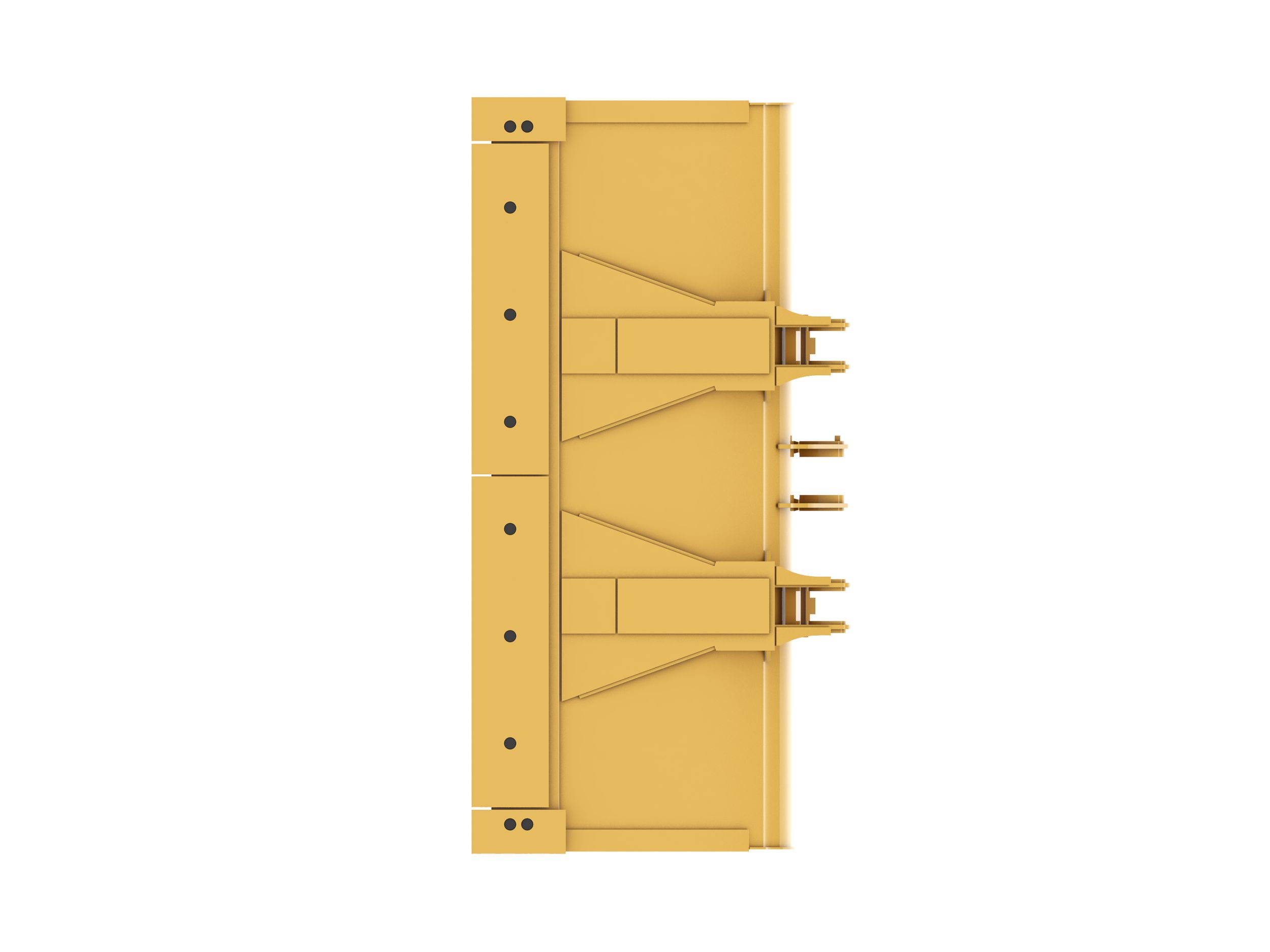 Ковш 2,5 м3 (3,2 ярда3) с пальцевым креплением и режущей кромкой с болтовым креплением