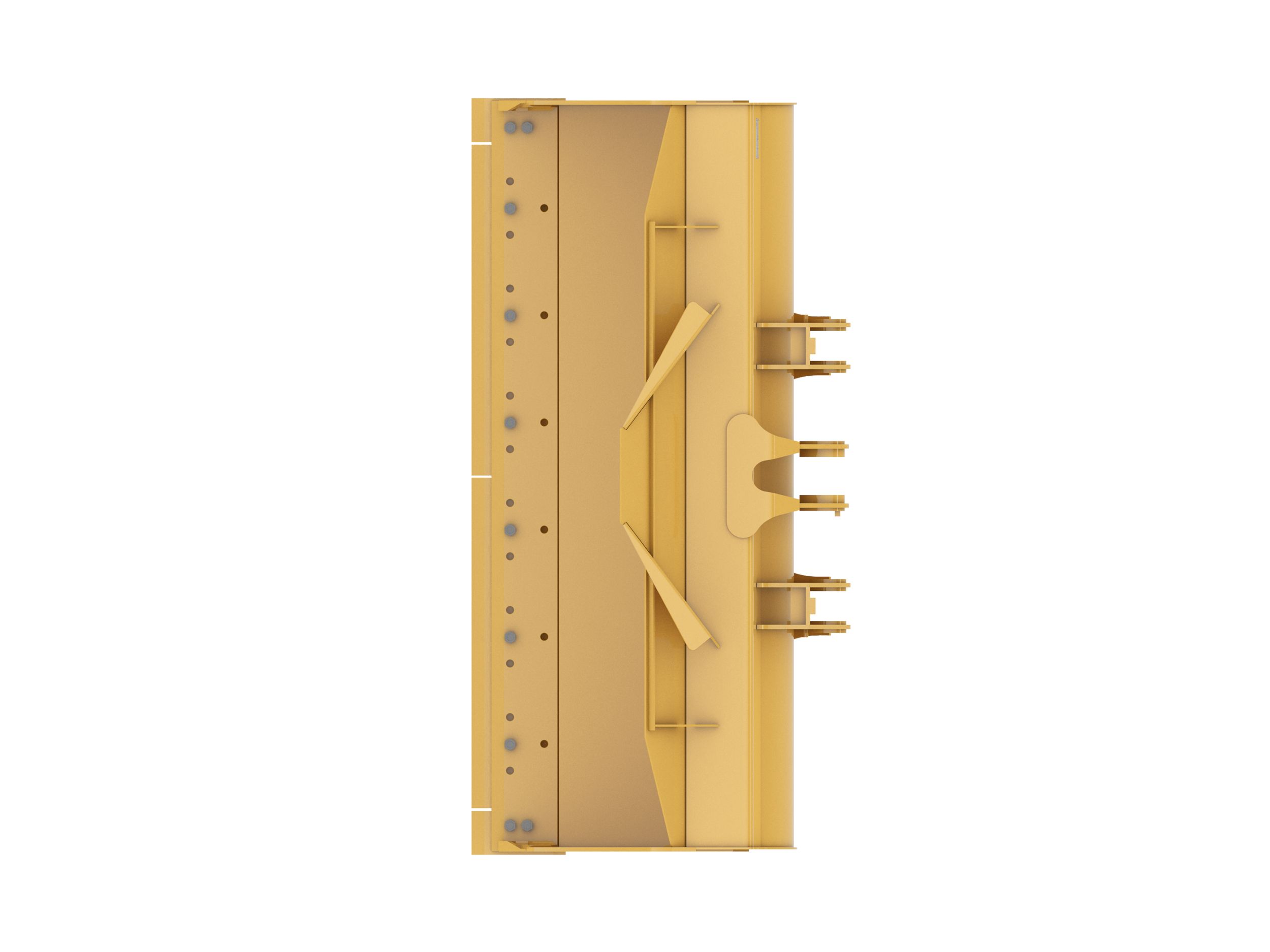 Ковш 2,5 м3 (3,2 ярда3) с пальцевым креплением и режущей кромкой с болтовым креплением