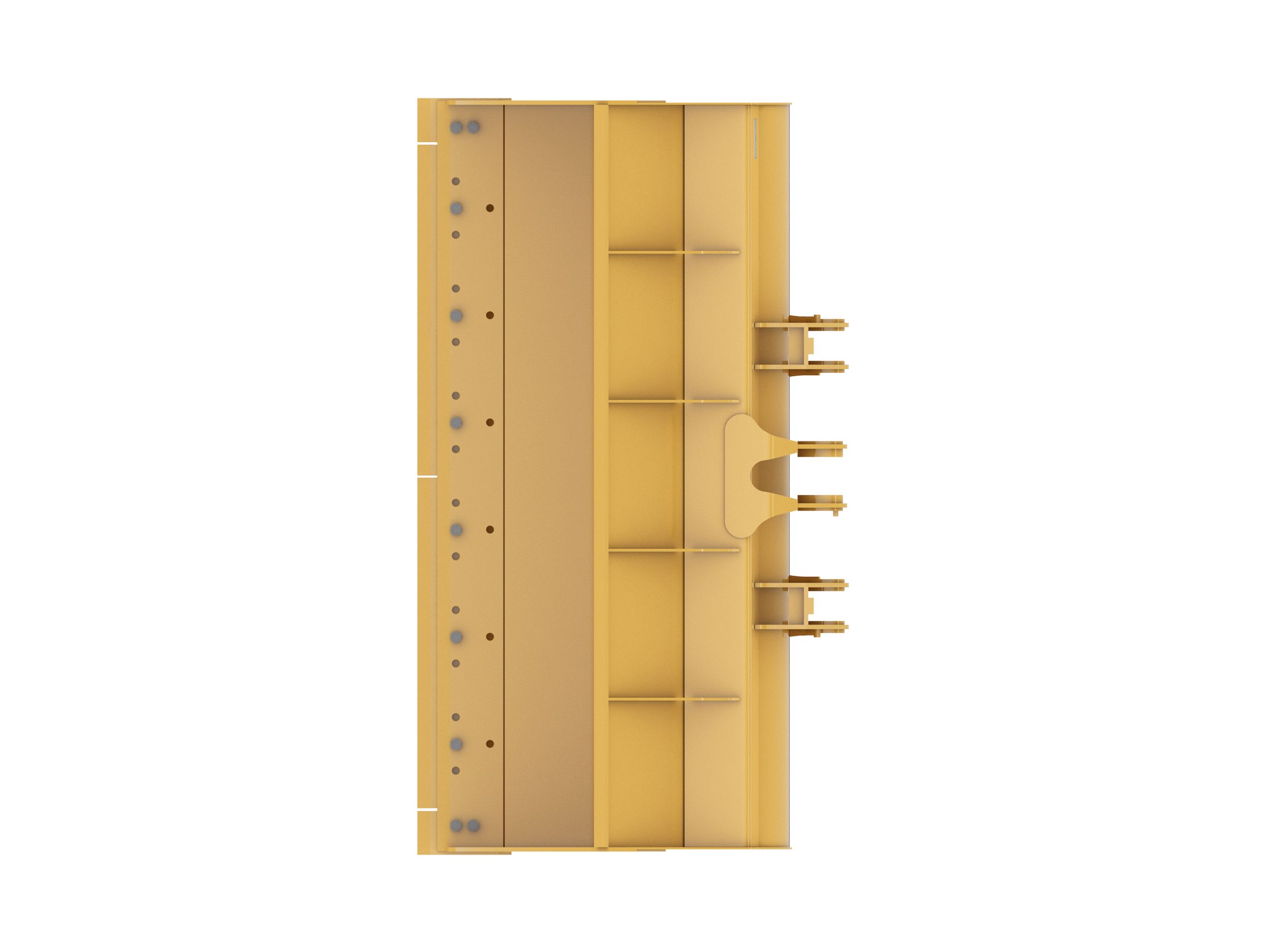 Ковш 3,5 м3 (4,6 ярда3), крепление на пальцах, режущая кромка с болтовым креплением