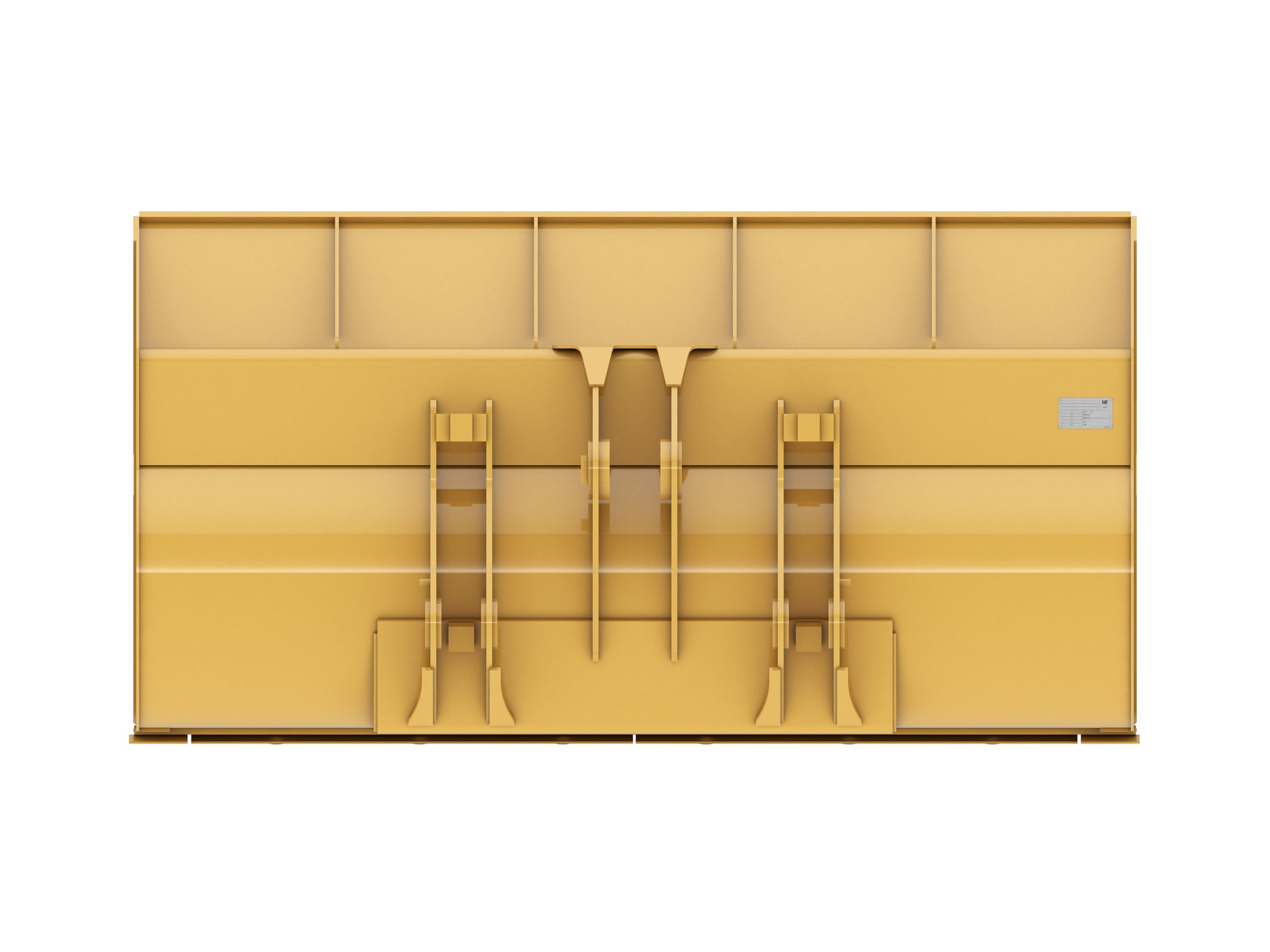 Ковш 3,5 м3 (4,6 ярда3), крепление на пальцах, режущая кромка с болтовым креплением