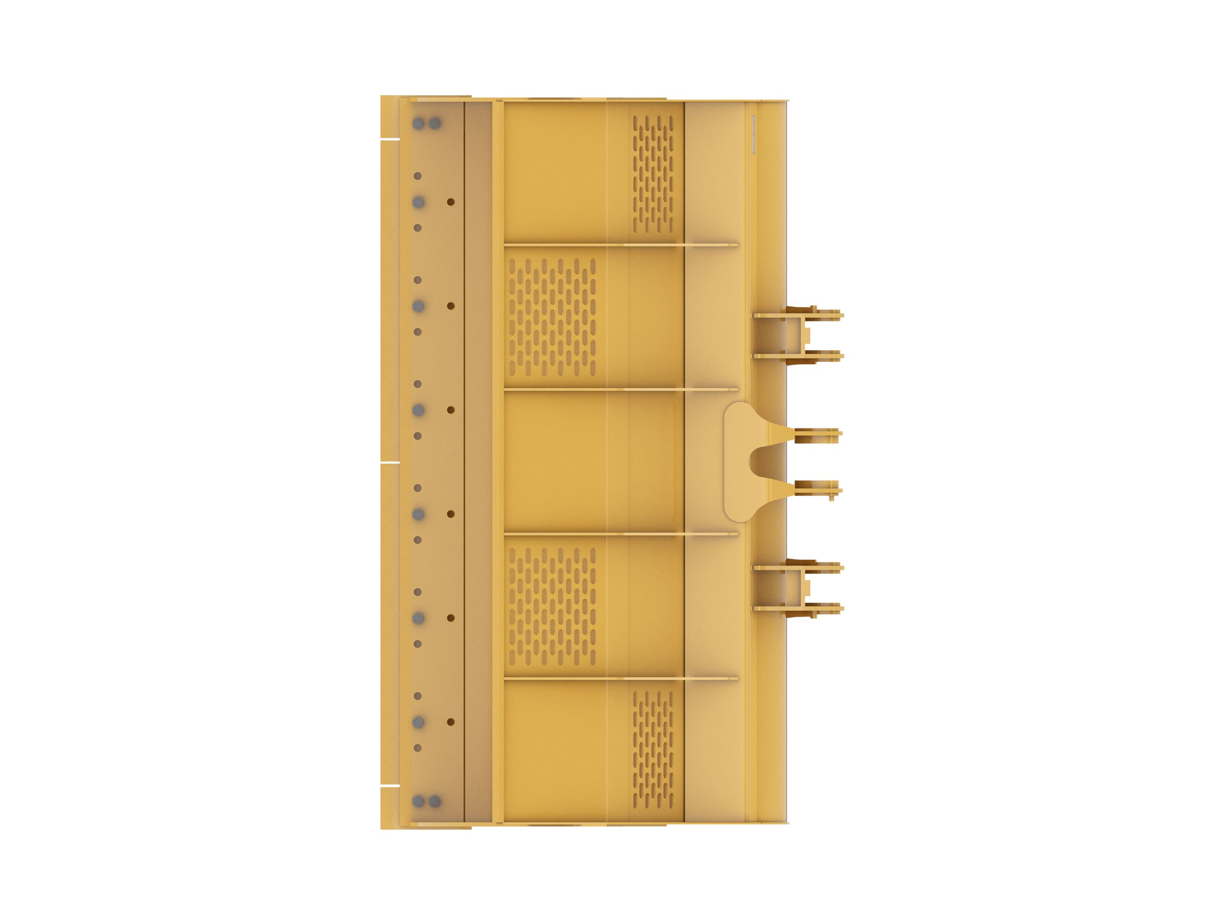 Ковш 5,0 м3 (6,5 ярда3), крепление на пальцах, режущая кромка с болтовым креплением