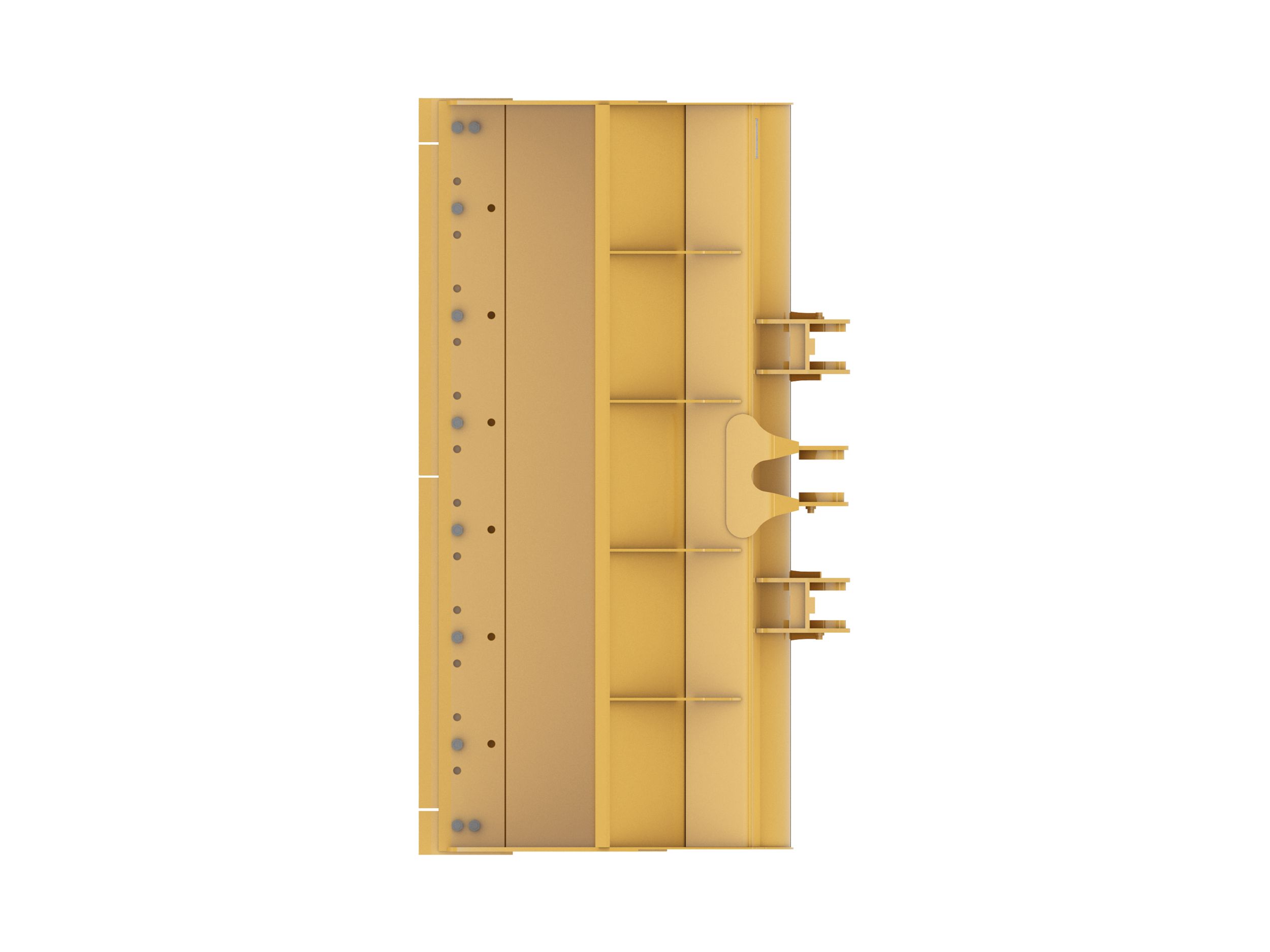 Ковш 3,5 м3 (4,6 ярда3), крепление на пальцах, режущая кромка с болтовым креплением