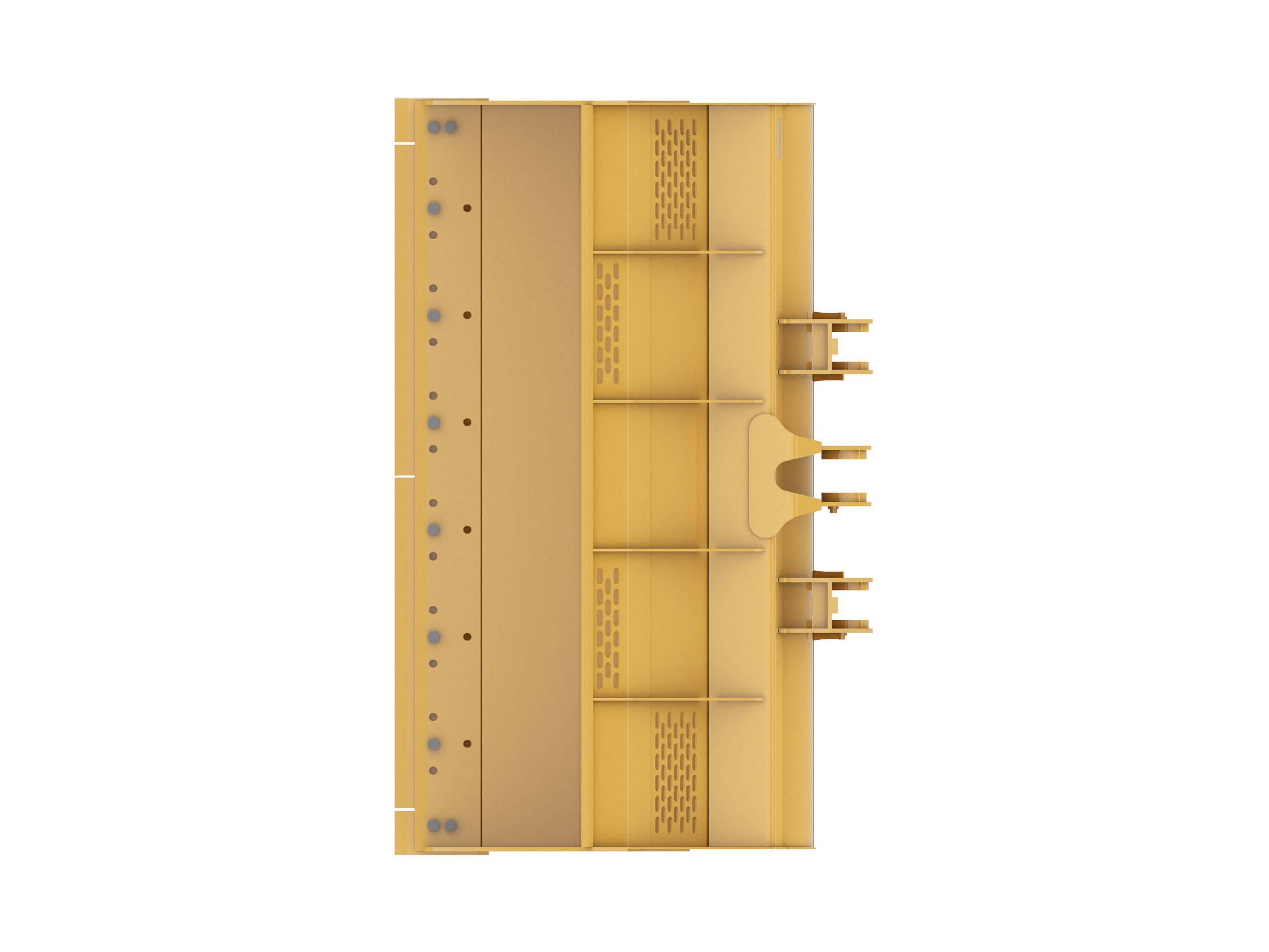 Ковш 4,2 м3 (5,5 ярда3), крепление на пальцах, режущая кромка с болтовым креплением