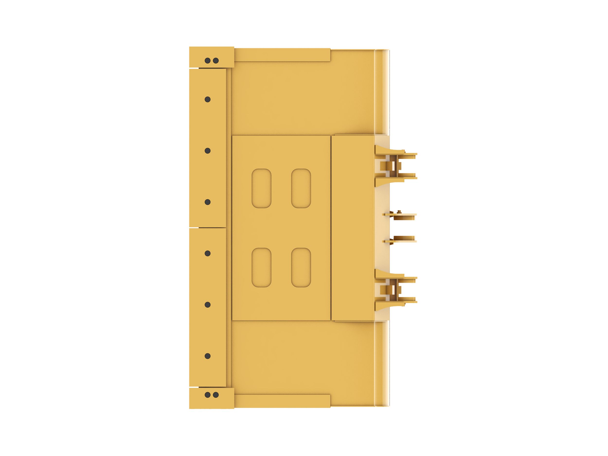 Ковш 4,2 м3 (5,5 ярда3), крепление на пальцах, режущая кромка с болтовым креплением