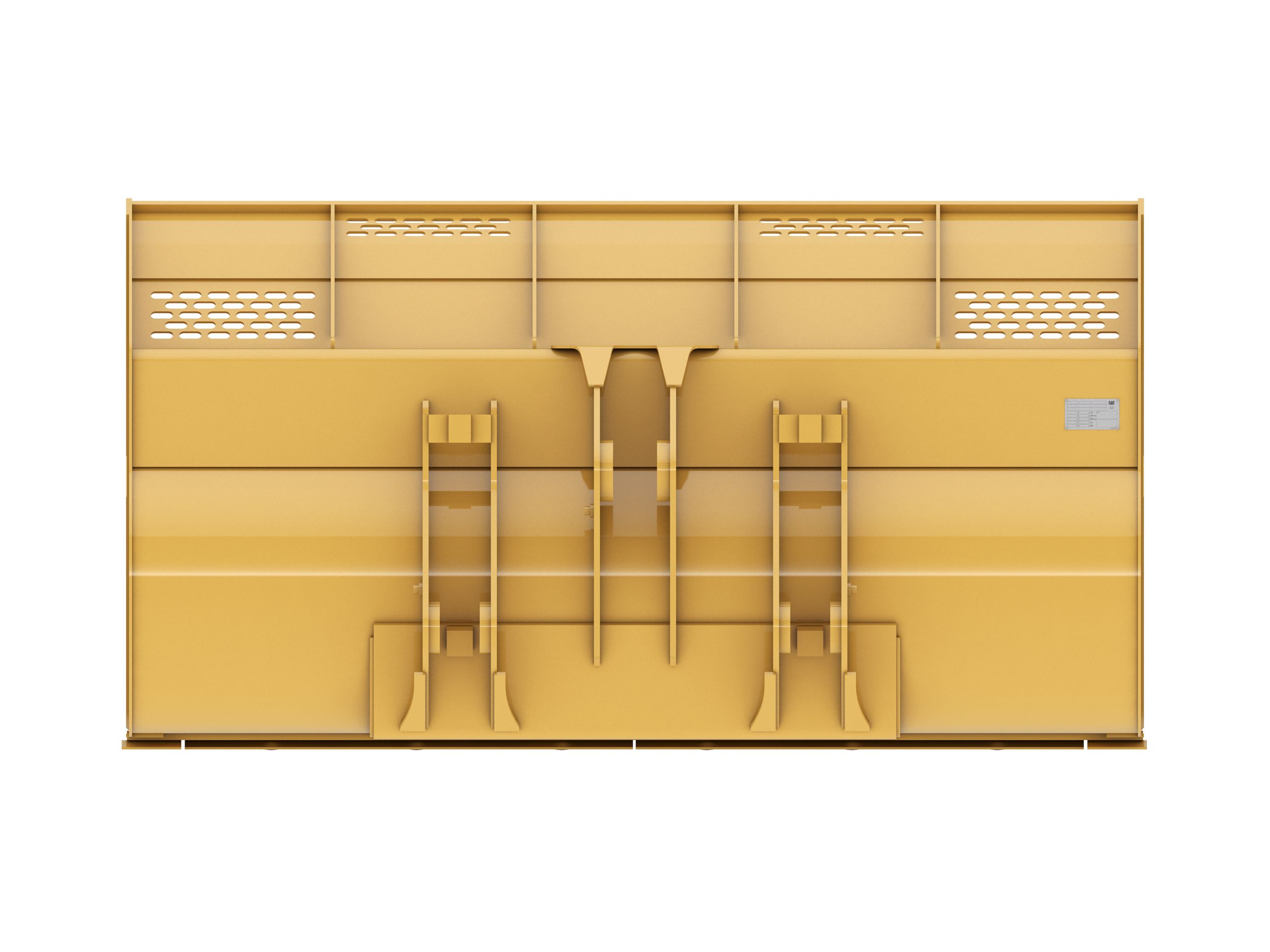 Ковш 3,8 м3 (5,0 ярда3), крепление на пальцах, режущая кромка с болтовым креплением