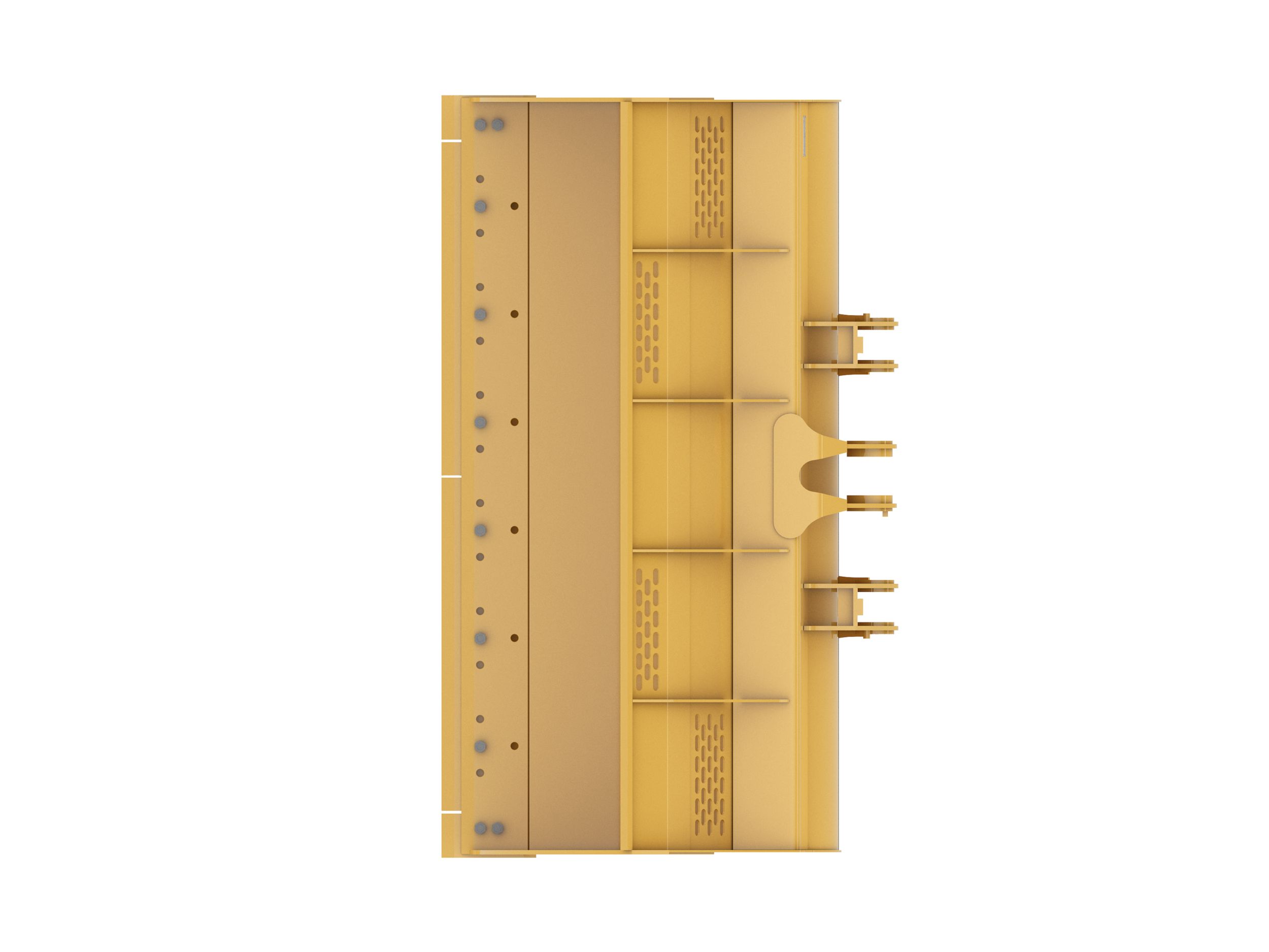 Ковш 3,8 м3 (5,0 ярда3), крепление на пальцах, режущая кромка с болтовым креплением