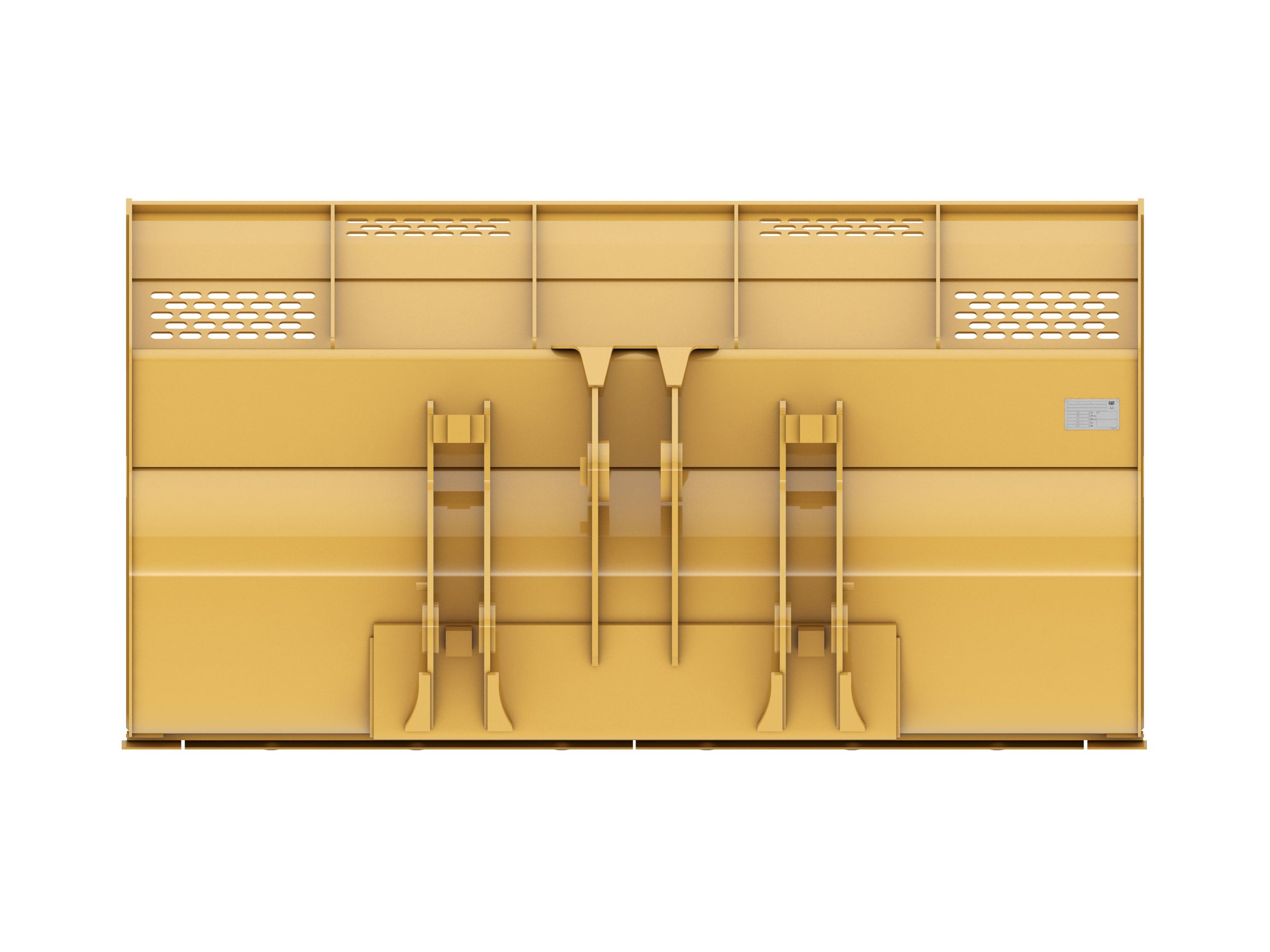 Ковш 3,8 м3 (5,0 ярда3), крепление на пальцах, режущая кромка с болтовым креплением