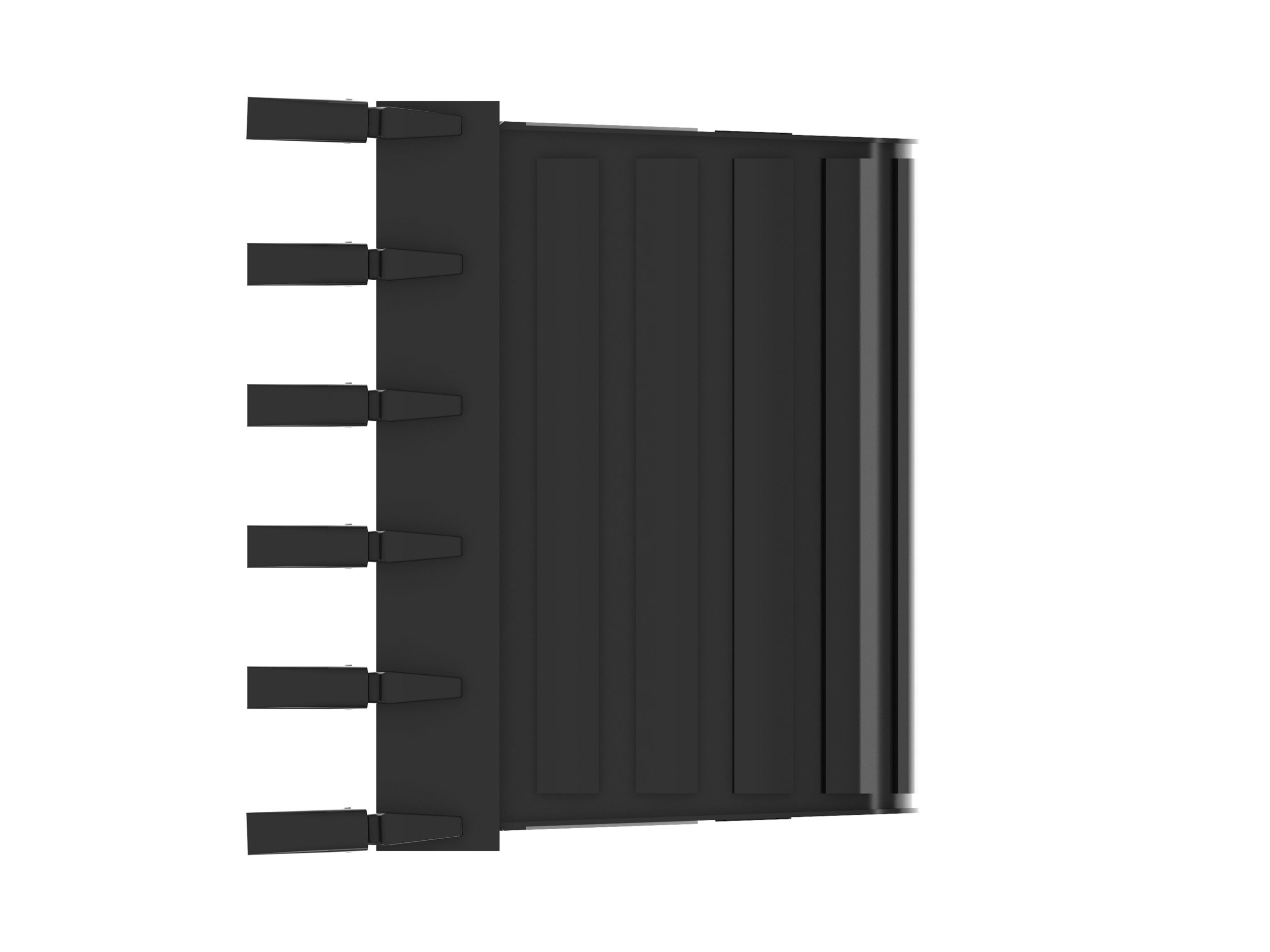 914 mm (36 in), 215 L (7.6 ft3), Pin On, 40 mm (1.6 in) 