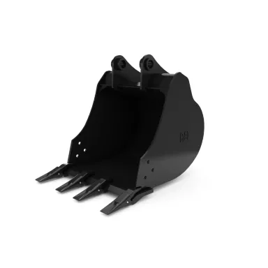 464-9911: 619 mm (24 in), 130 L (4.6 ft3), Pin On, 45 mm (1.8 in) 