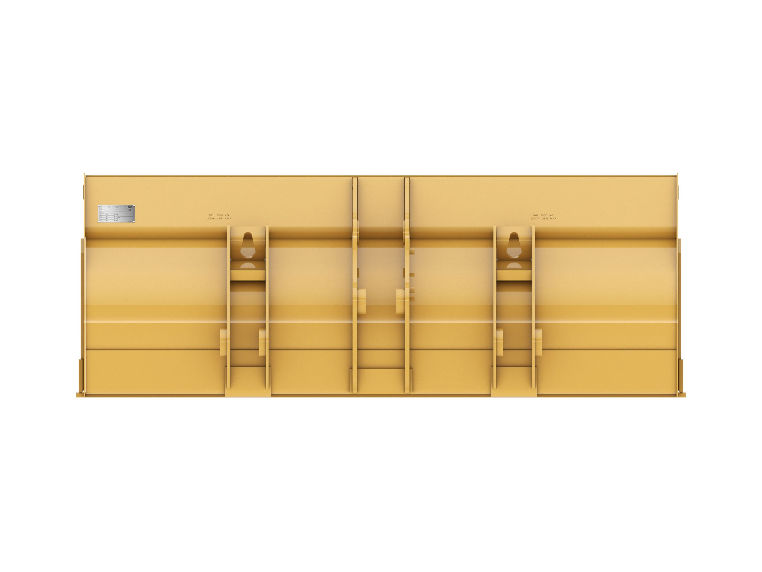 1.14 m3 (1.5 yd3), Single Tilt Pin On, Base Edge 