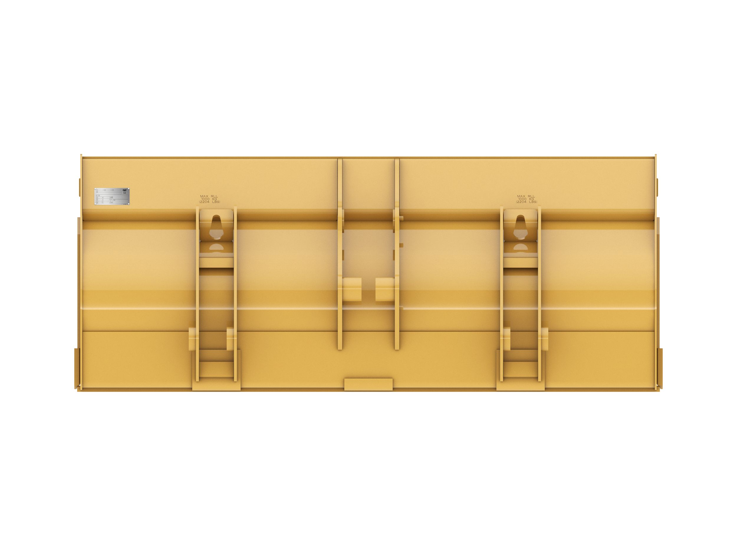 1.34 m3 (1.75 yd3), Single Tilt Pin On, Base Edge 