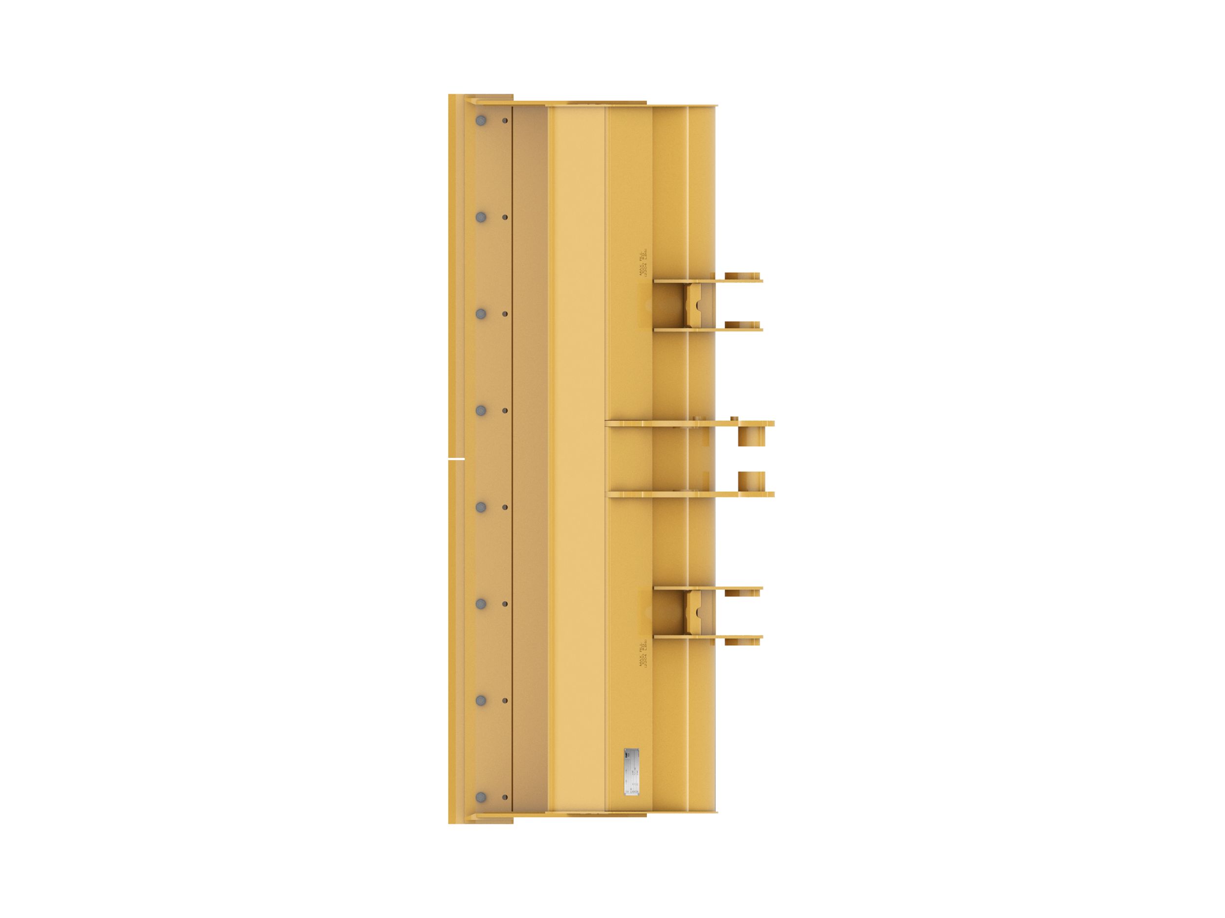 0.96 m3 (1.3 yd3), Single Tilt Pin On, Bolt-On Cutting Edge 