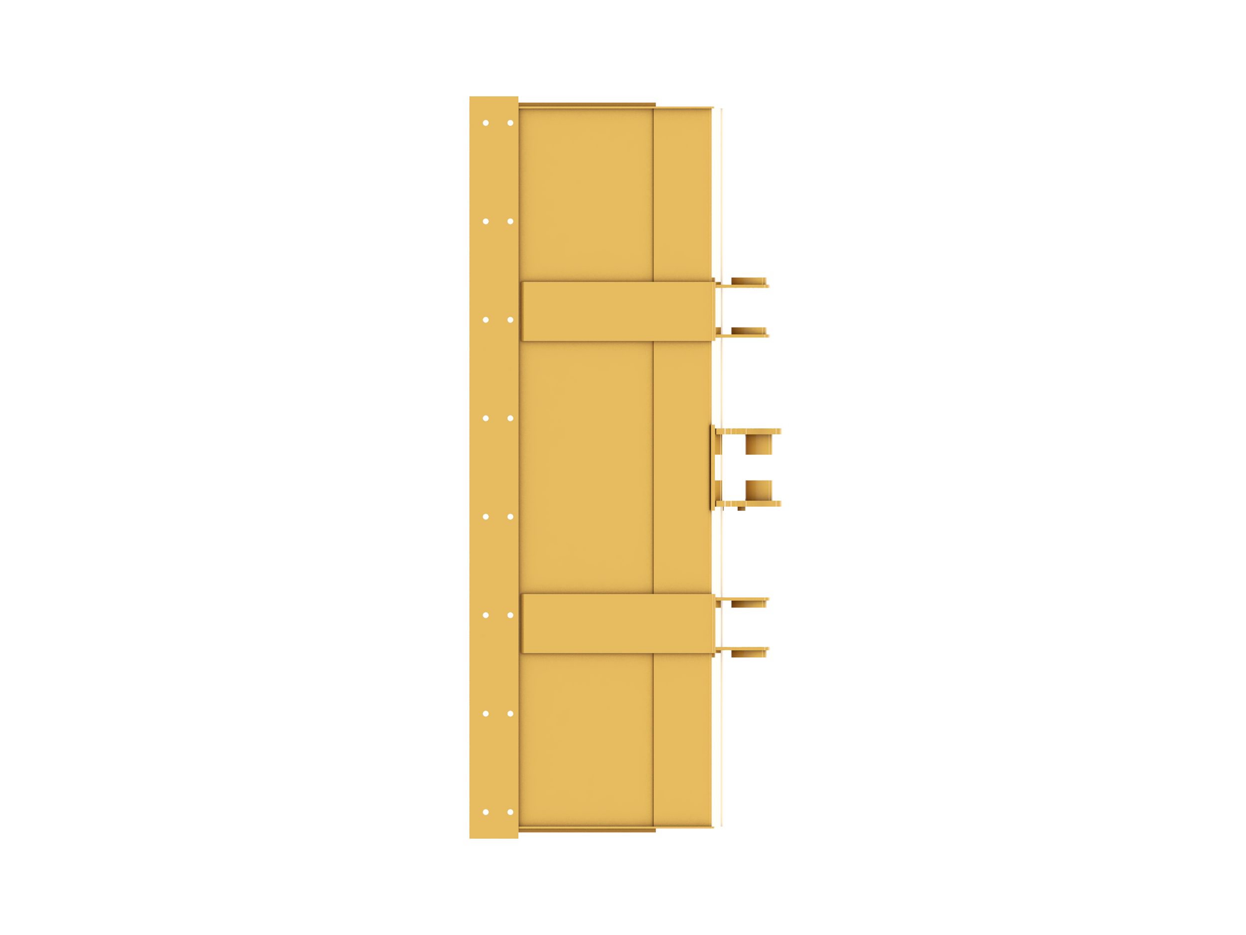 1.1 m3 (1.4 yd3), Single Tilt Pin On, Base Edge 