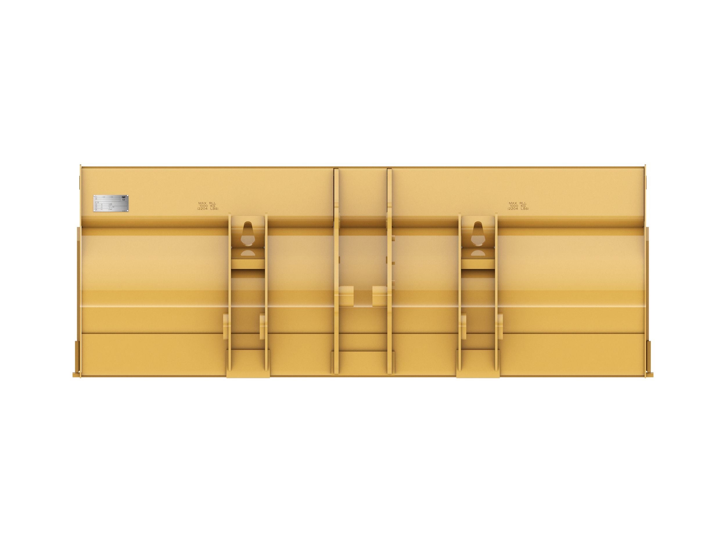 1.15 m3 (1.5 yd3), Single Tilt Pin On, Base Edge 