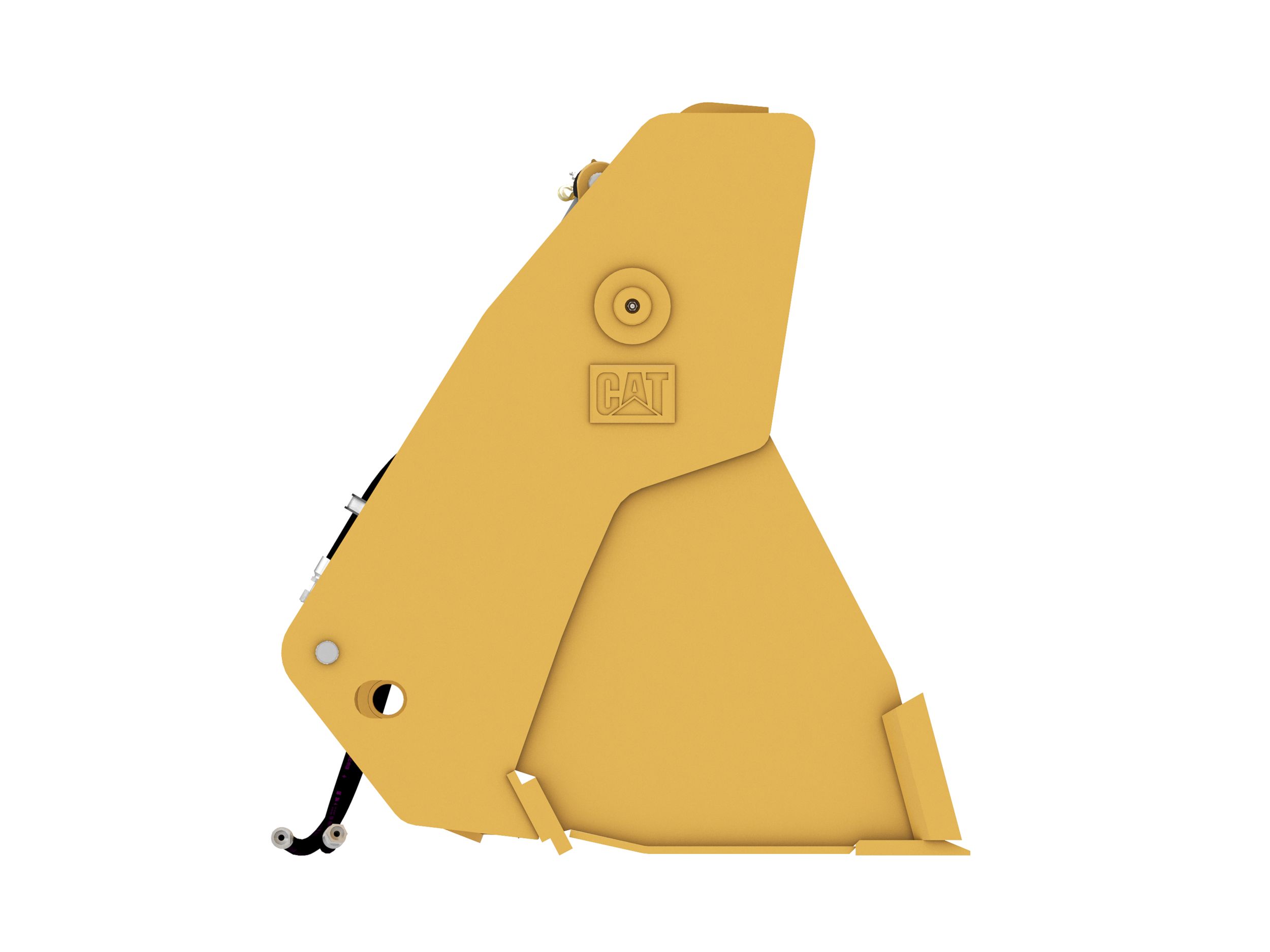 1.1 m3 (1.4 yd3), Single Tilt Pin On, Base Edge 