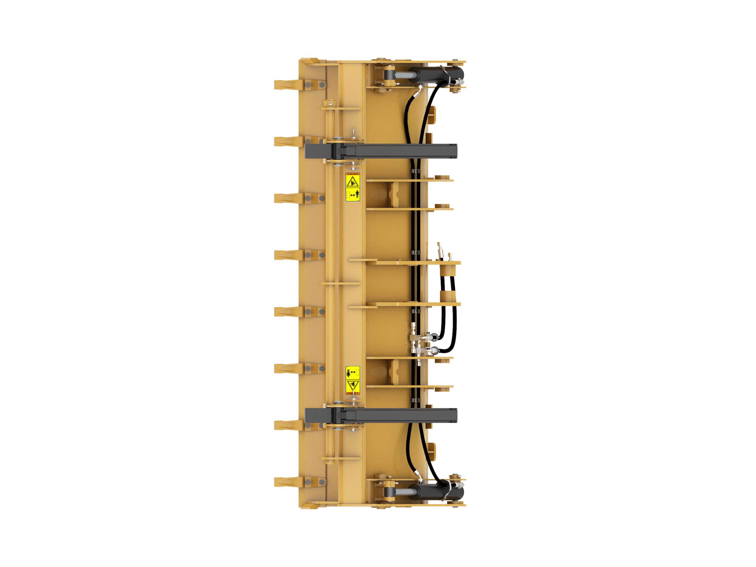 1.1 m3 (1.4 yd3), Single Tilt Pin On, Bolt-On Teeth, Forks 