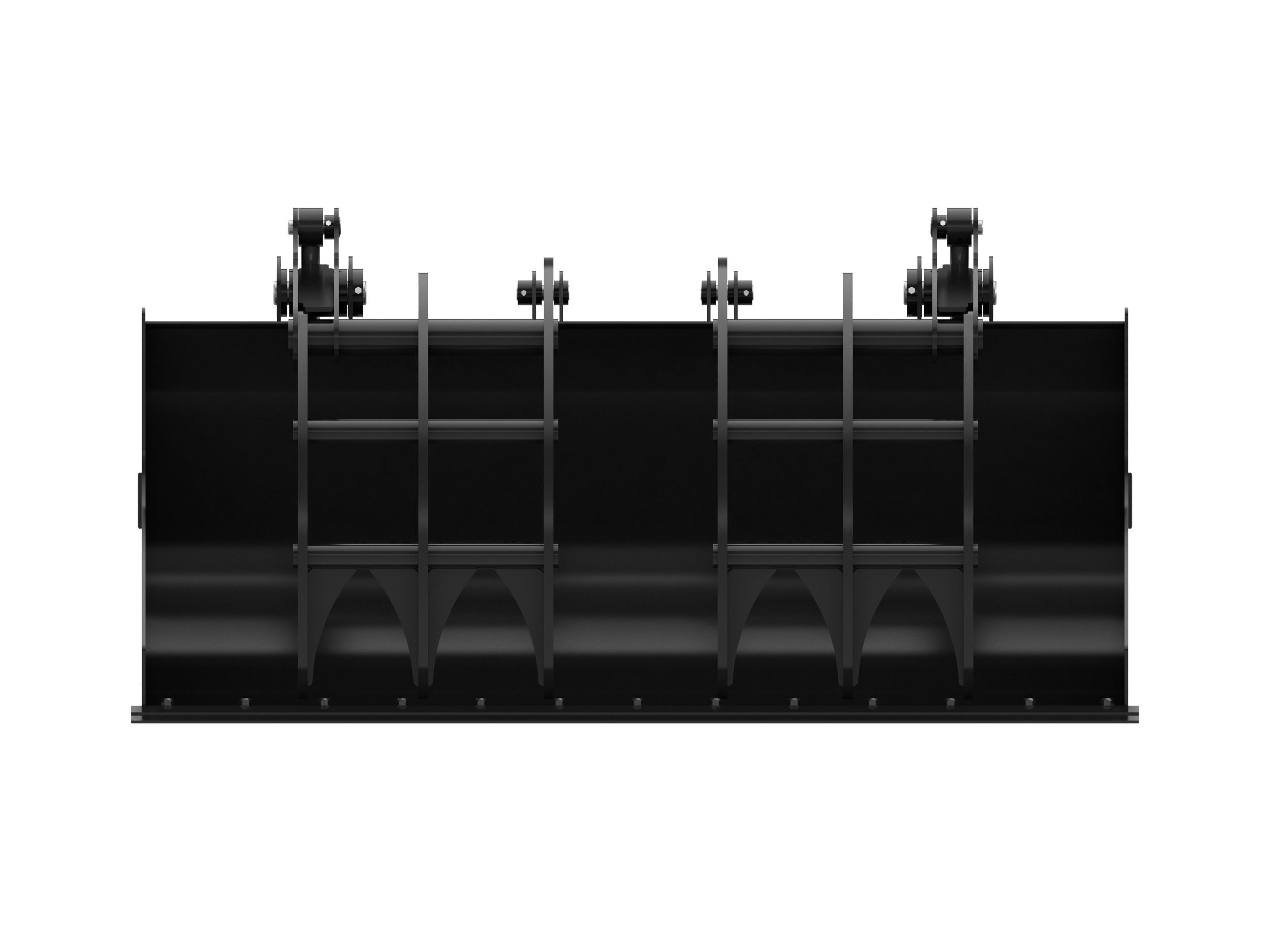 Ковш 2080 мм (82 дюйма), устройство смены навесного оборудования мини-погрузчика, режущая кромка с болтовым креплением (