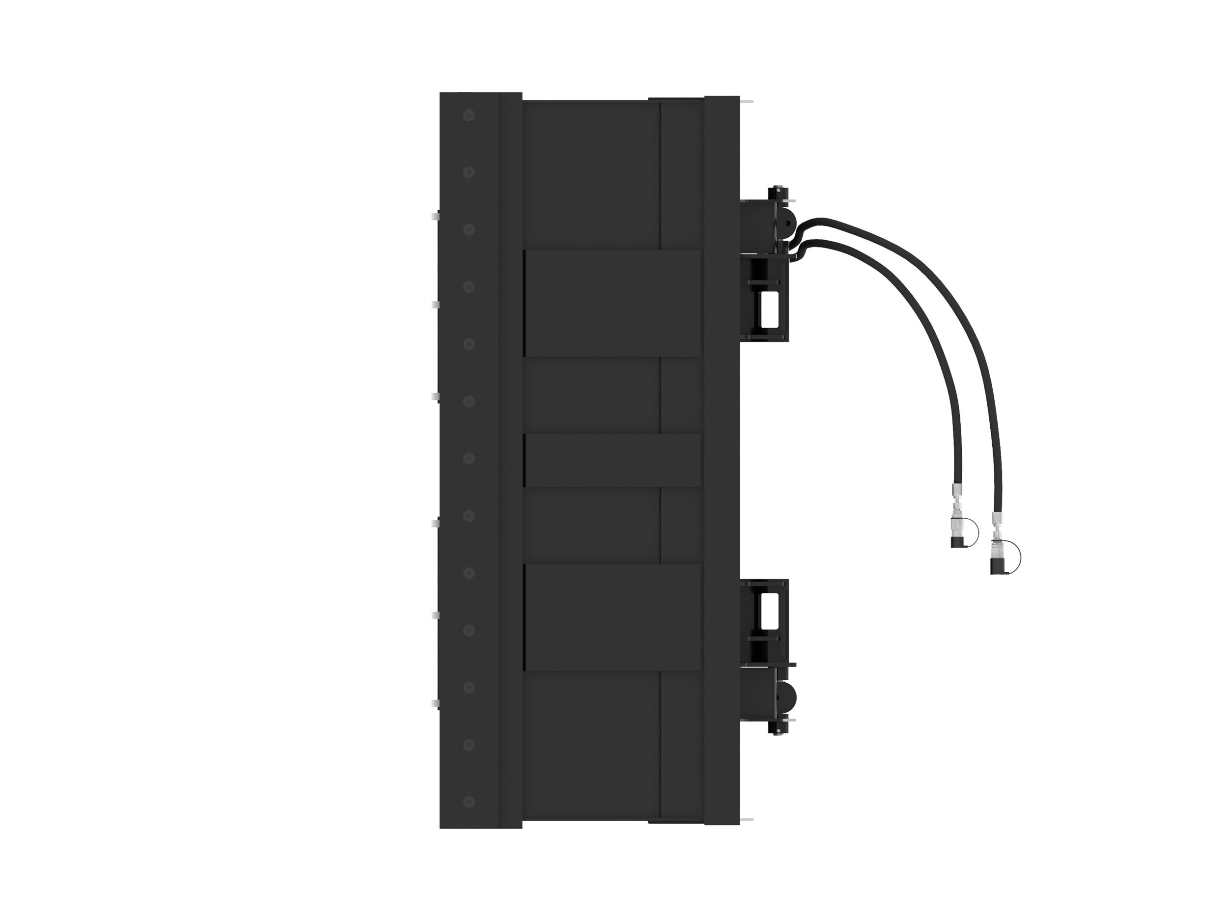 Ковш 2080 мм (82 дюйма), устройство смены навесного оборудования мини-погрузчика, режущая кромка с болтовым креплением (