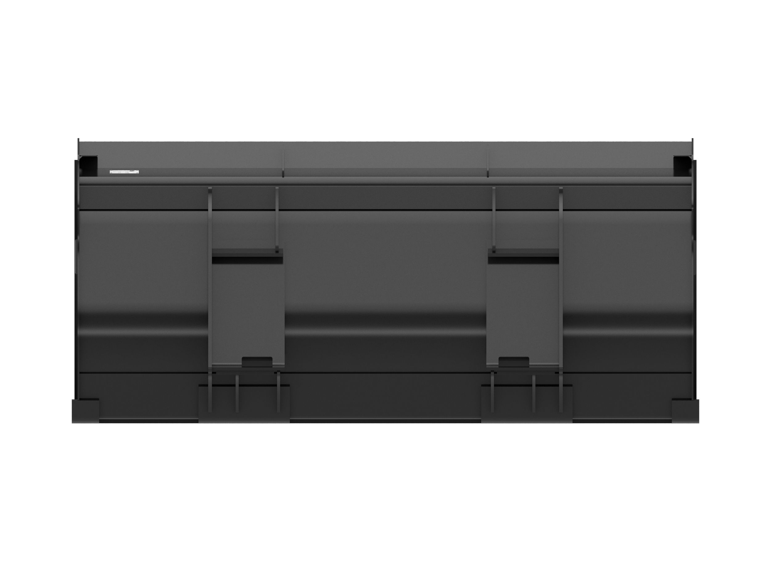 1.1 m3 (1.4 yd3), Skid Steer Coupler, Base Edge 