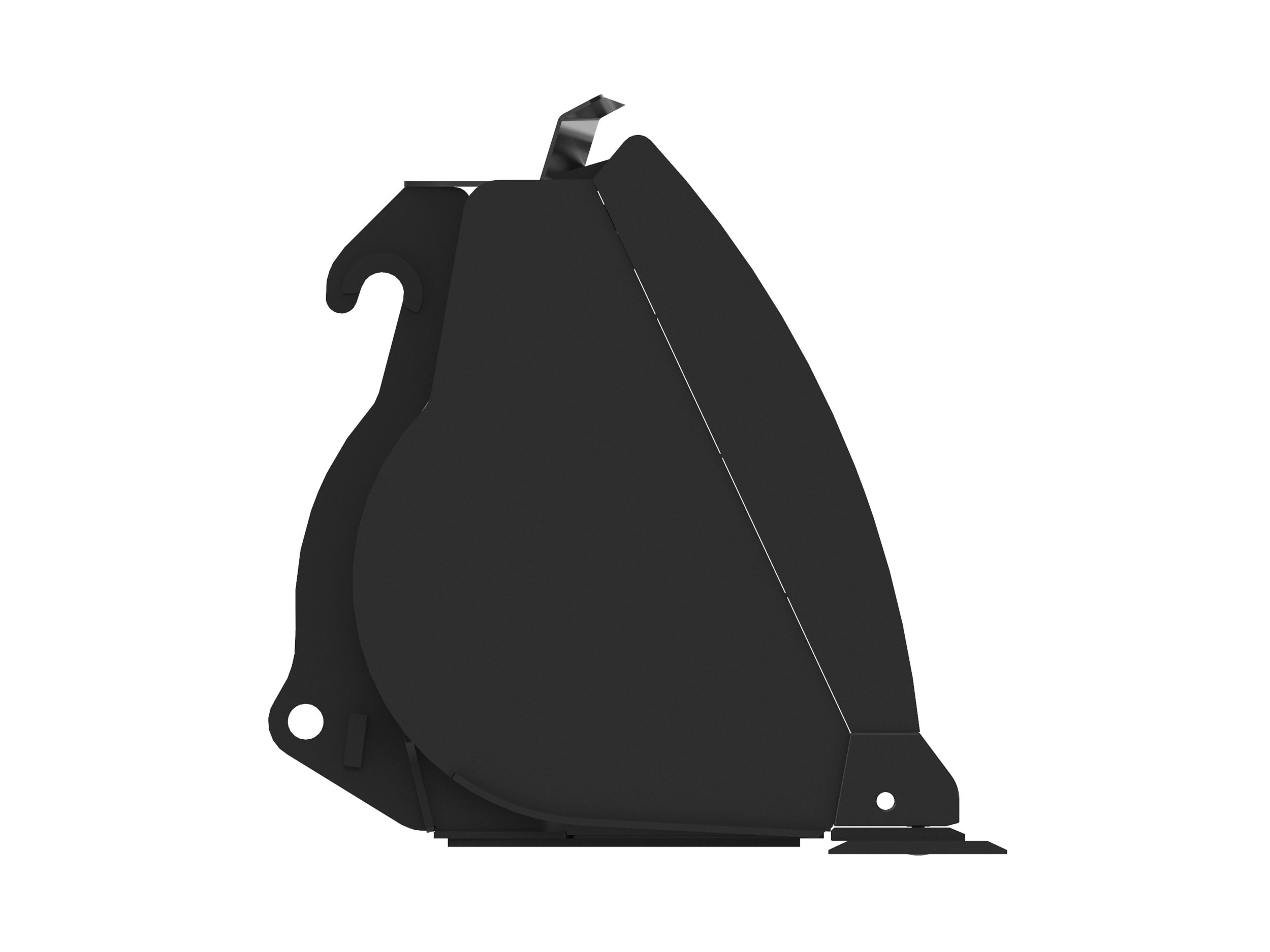 Ковш 1,5 м3 (2 ярда3), устройство смены навесного оборудования ISO, режущая кромка с болтовым креплением