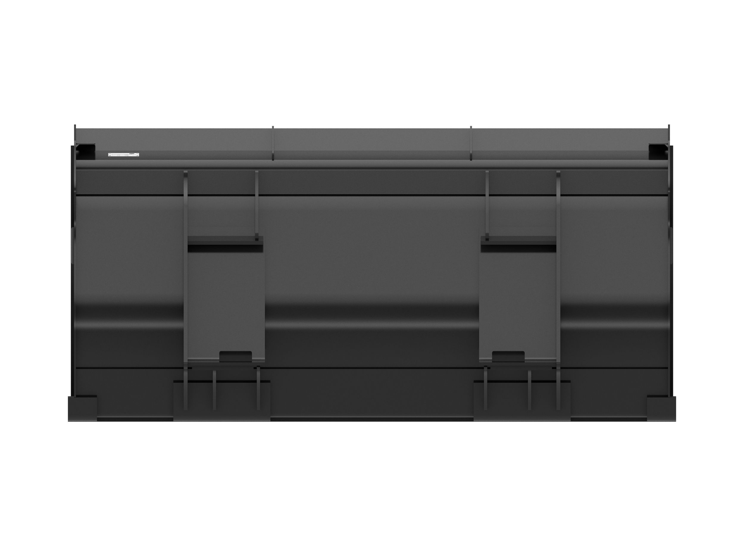 0.9 m3 (1.2 yd3), Skid Steer Coupler, Base Edge 