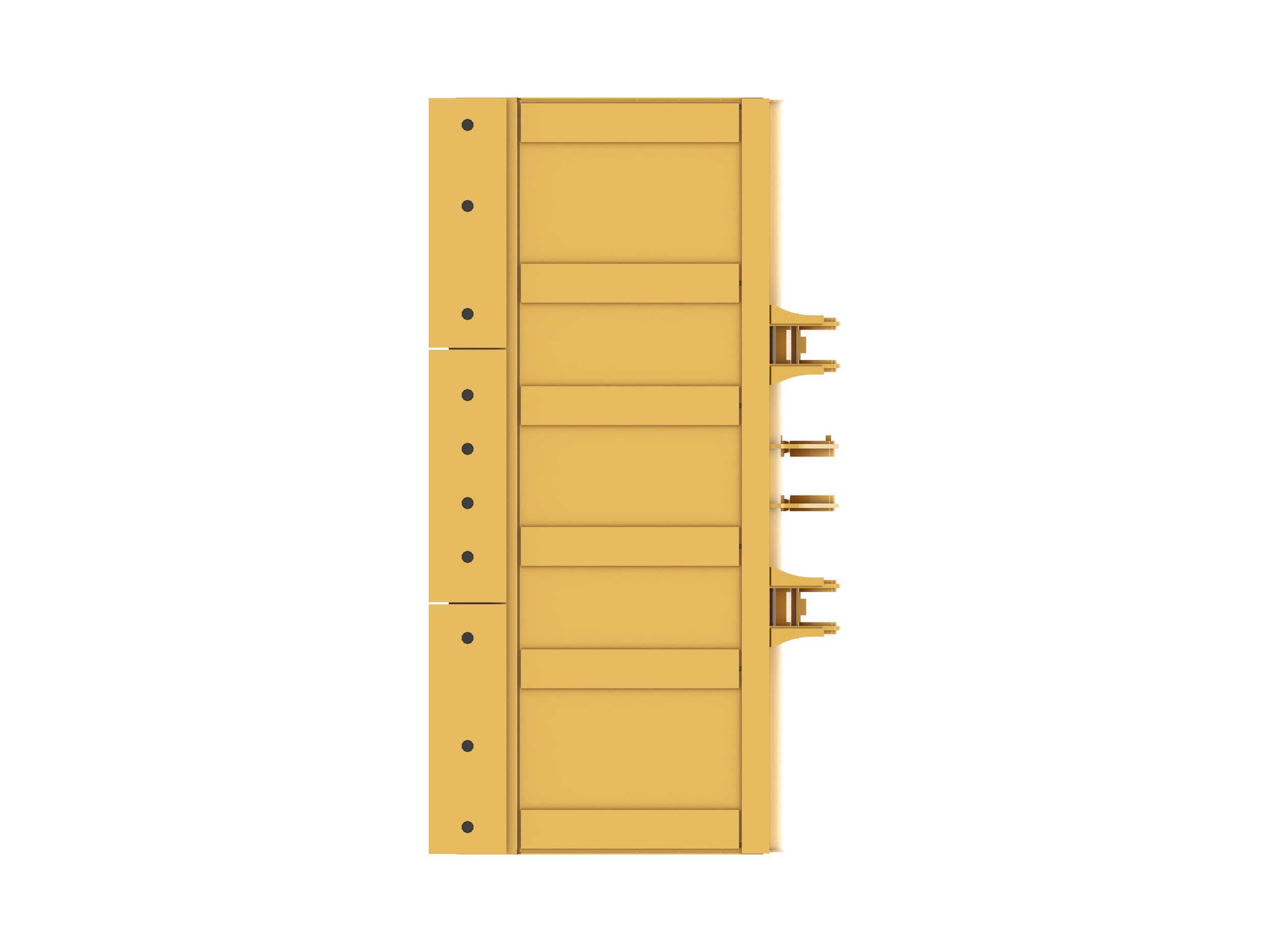 Ковш 2,9 м3 (3,8 ярда3), крепление на пальцах, приварные зубья