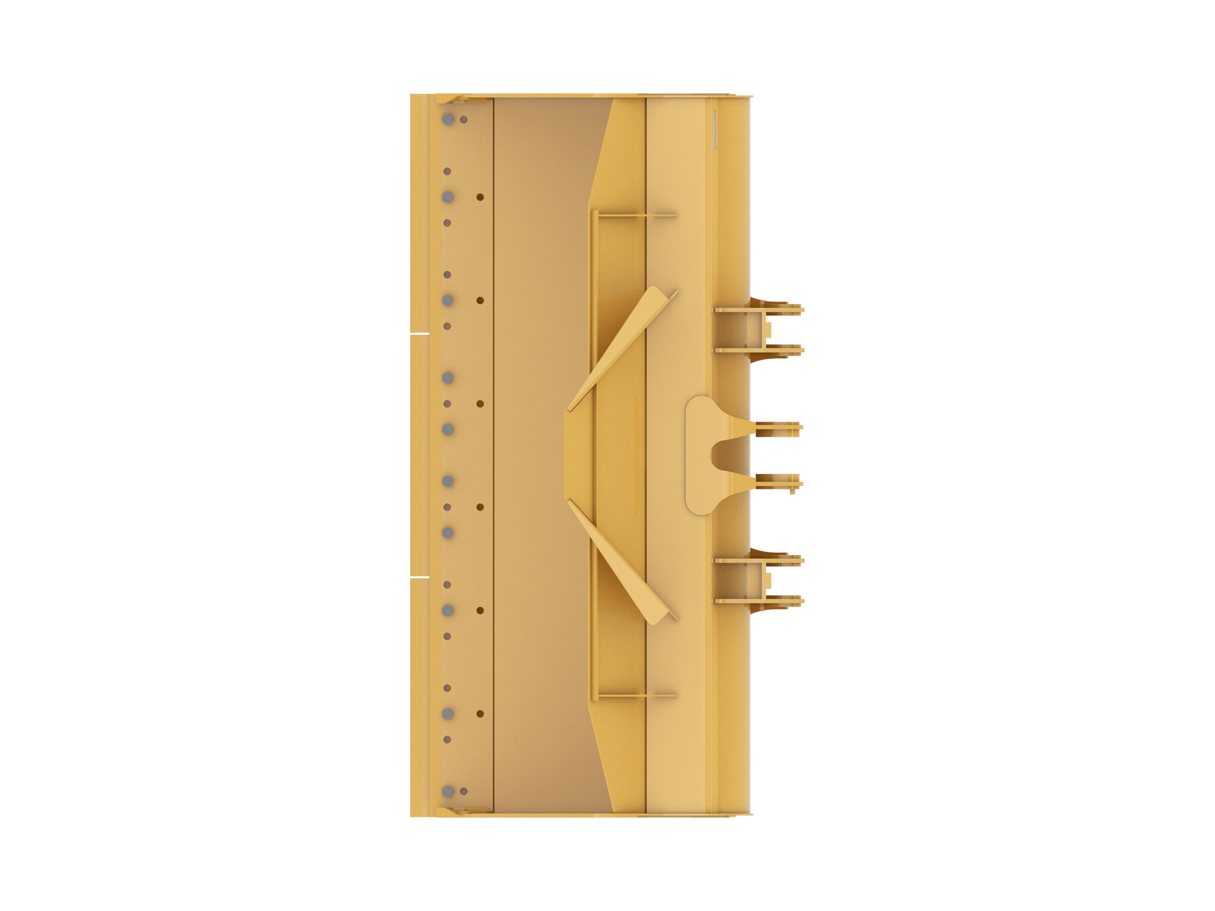 Ковш 2,9 м3 (3,8 ярда3), крепление на пальцах, приварные зубья