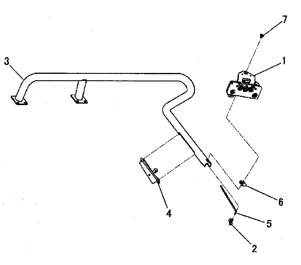 Ручка защелки в сборе