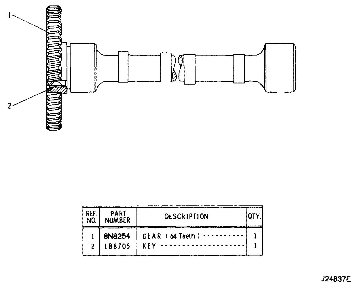 8N-9245: РАСПРЕДЕЛИТЕЛЬНЫЙ ВАЛ В СБОРЕ