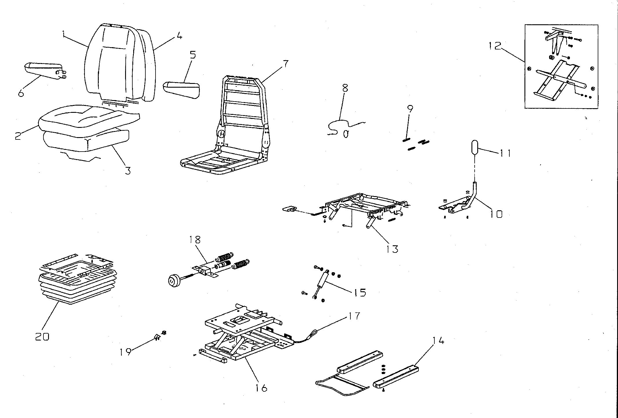 230-4126: СИДЕНЬЕ С ПОДВЕСКОЙ
