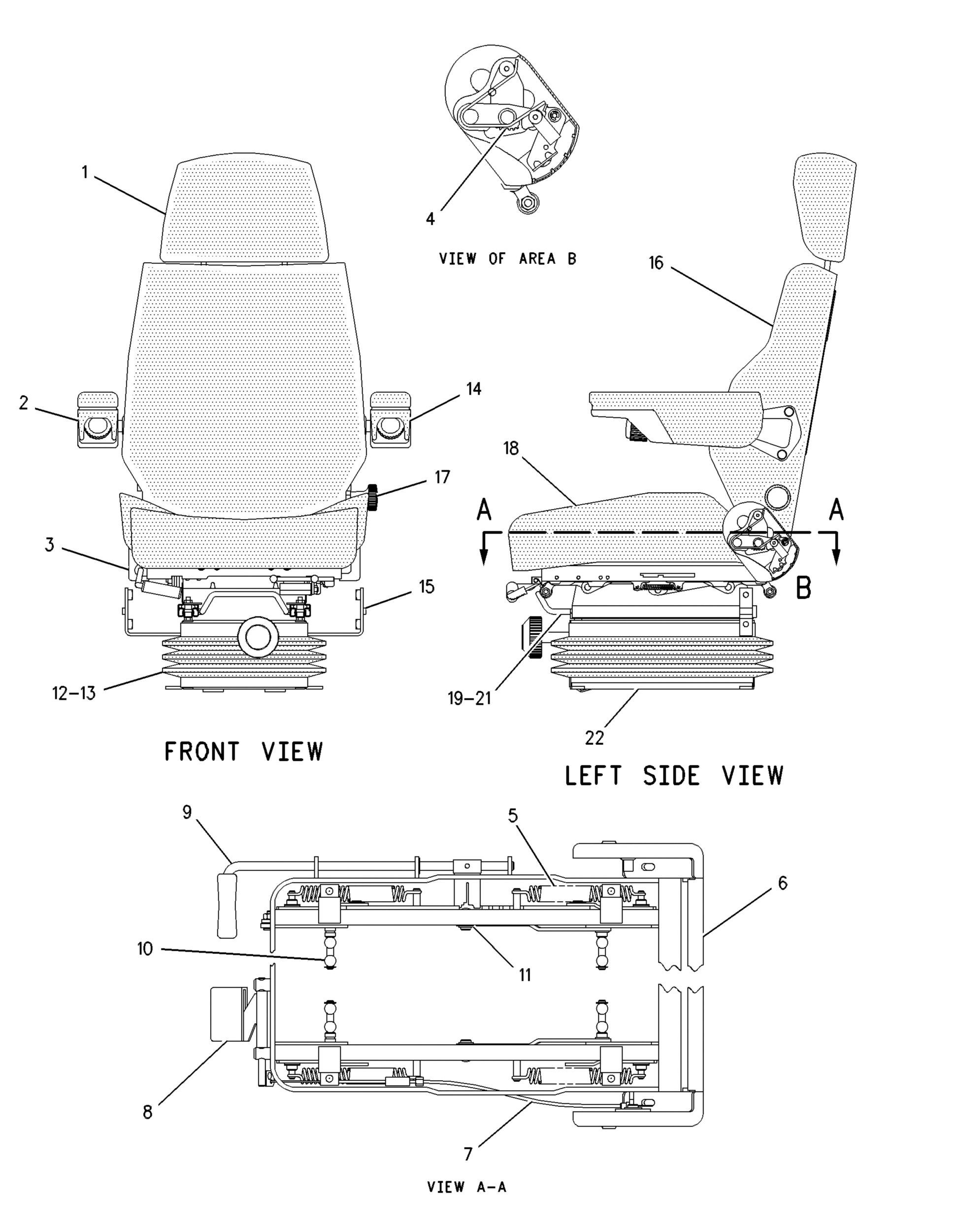 8Y-6937: БЛОК ПОДВЕСКИ СИДЕНИЯ