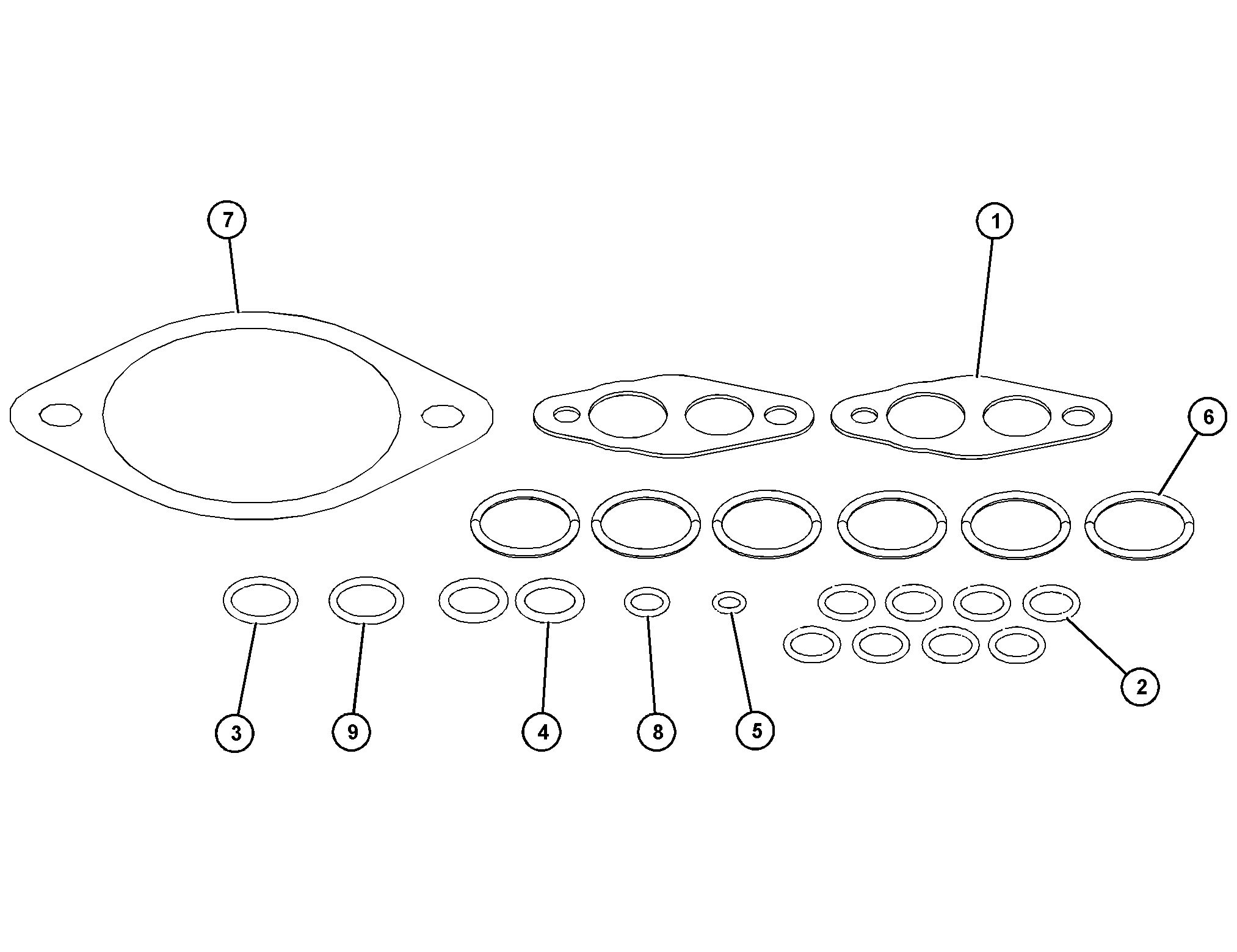 224-5843: Fuel Systemtem Gasket Kit 2245843 купить