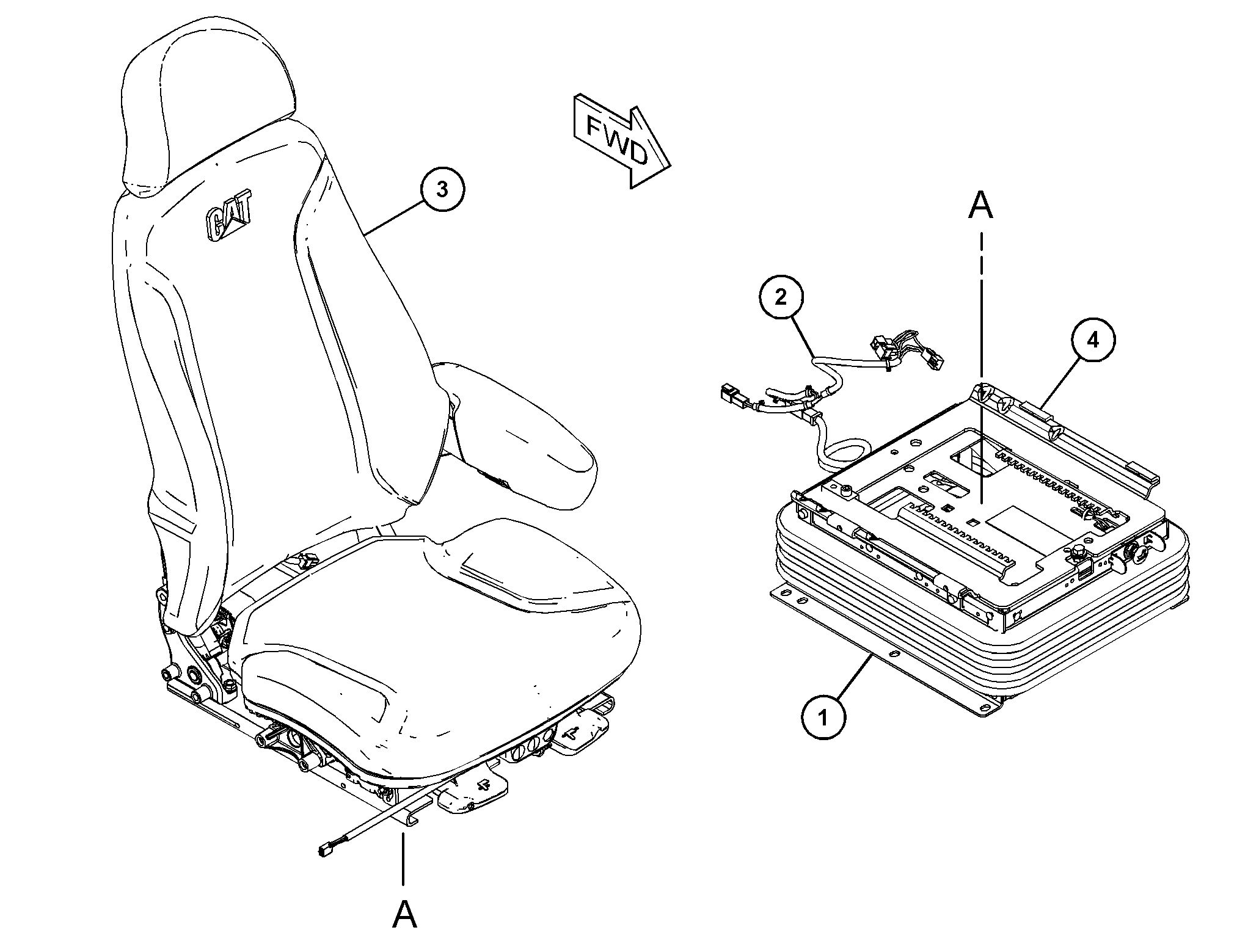 443-8098: СИДЕНЬЕ С ПОДВЕСКОЙ